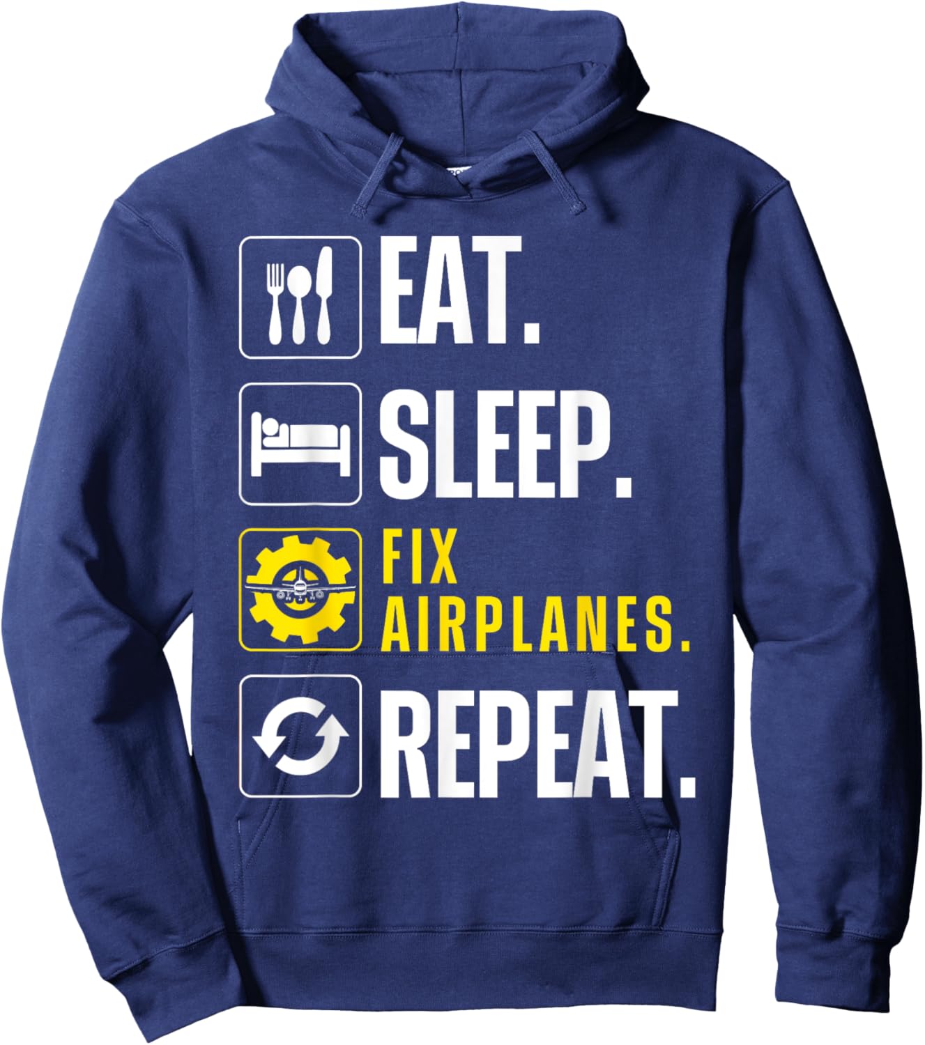 Aircraft Mechanic Art Women Aviation Maintenance Hoodie - Hoodie | Navy