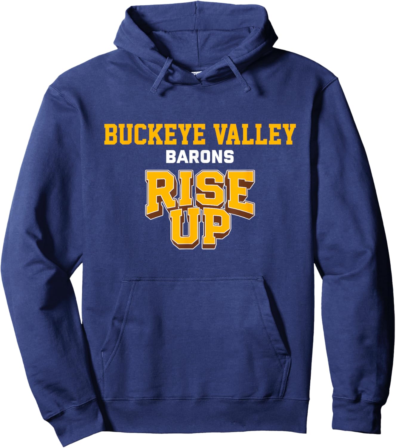 Buckeye Valley Barons Rise Up HS Hoodie - Hoodie | Navy