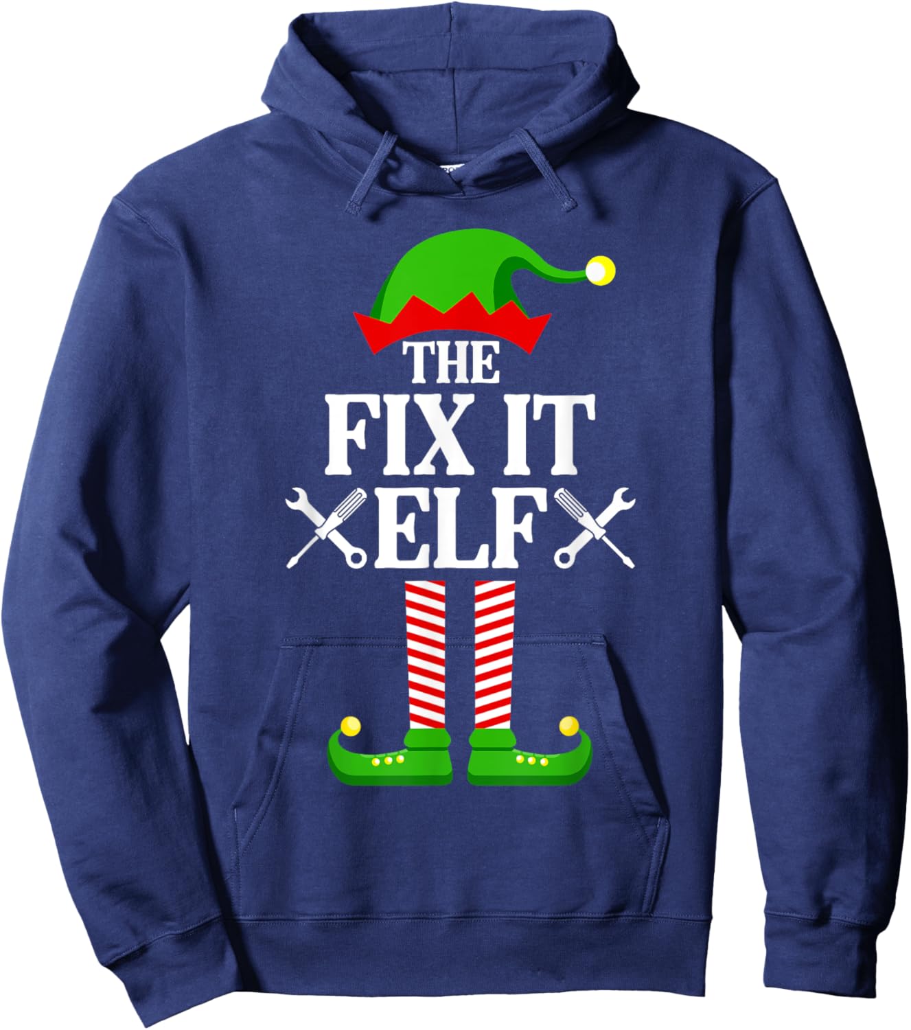 Fix It Elf Family Matching Group Funny Christmas Hoodie - Hoodie | Navy