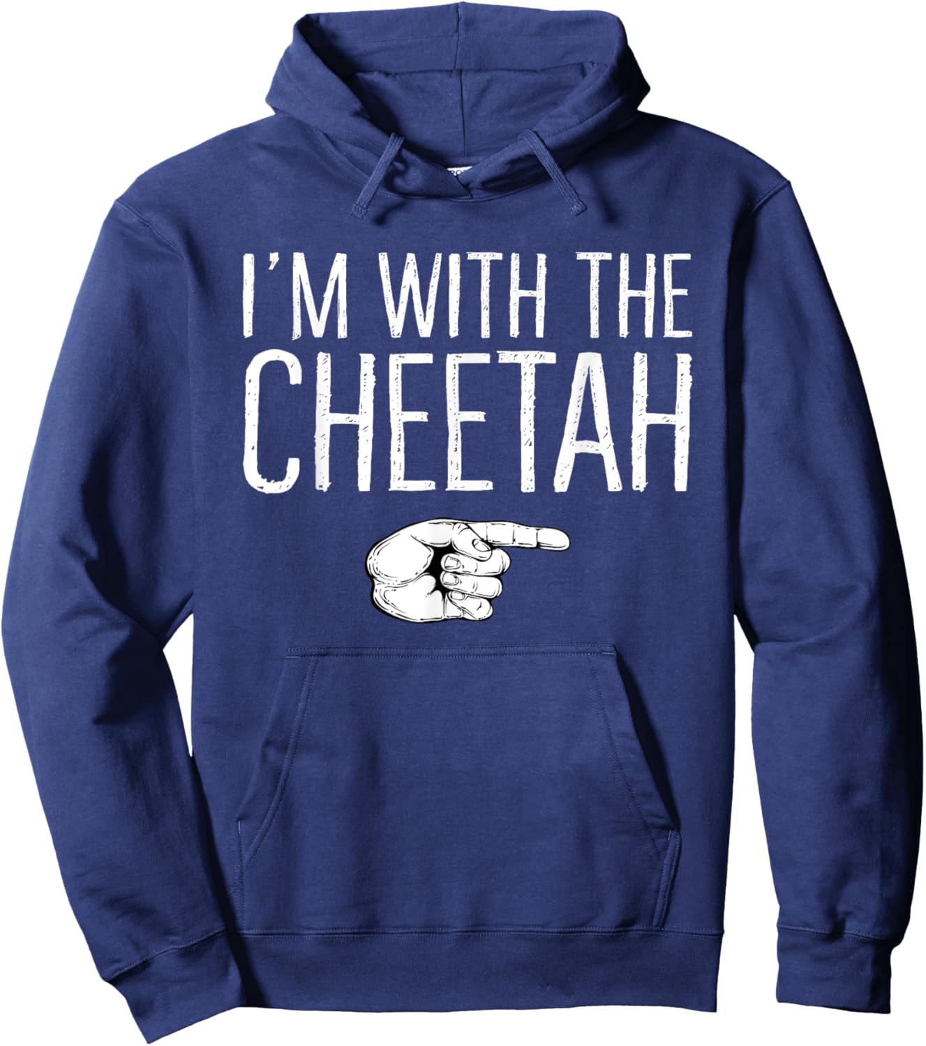 I'm With The Cheetah Matching Costume Lazy Halloween Party Hoodie - Hoodie | Navy