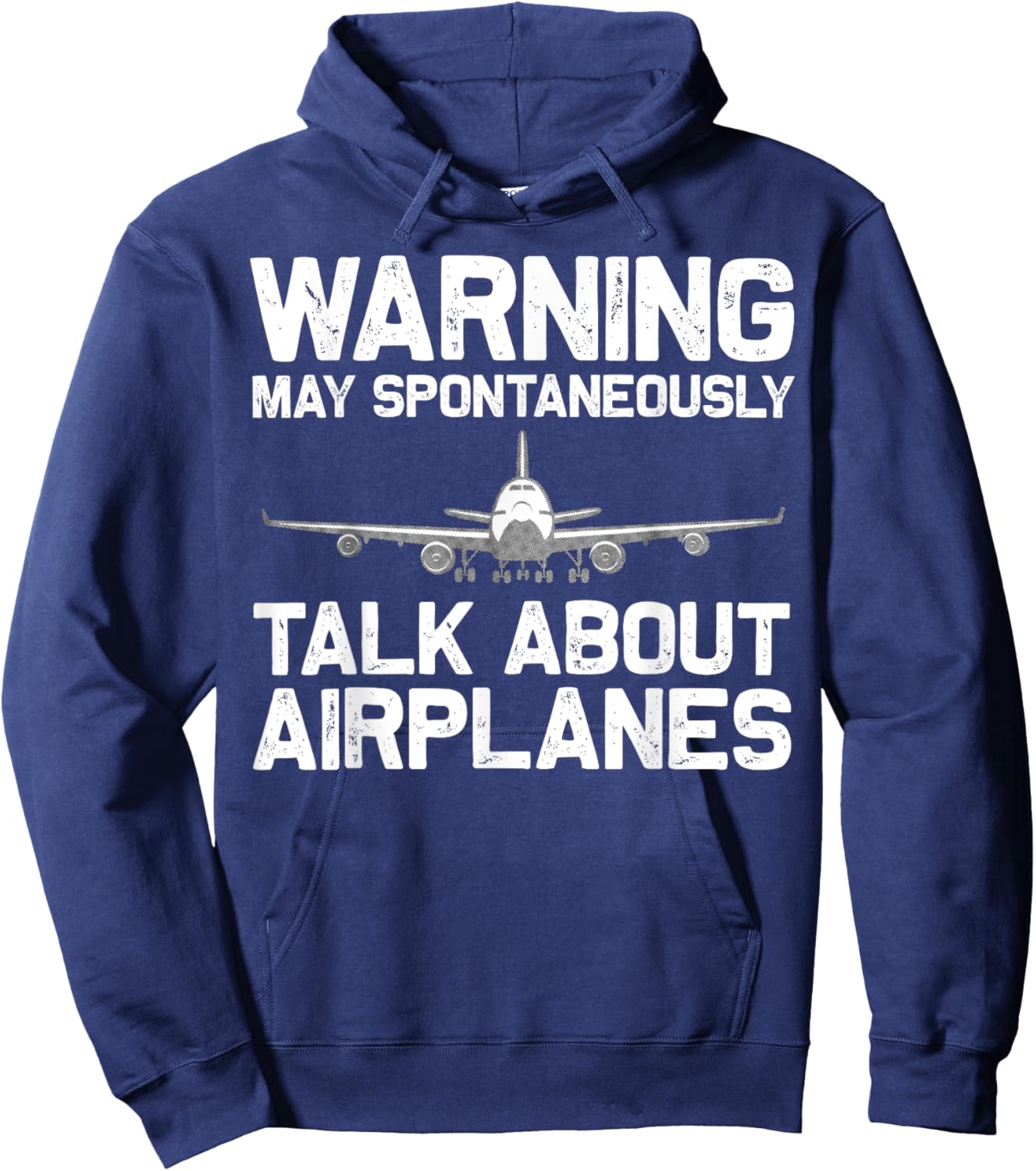 Funny Airplane Novelty Women Plane Aviation Pilot Hoodie - Hoodie | Navy