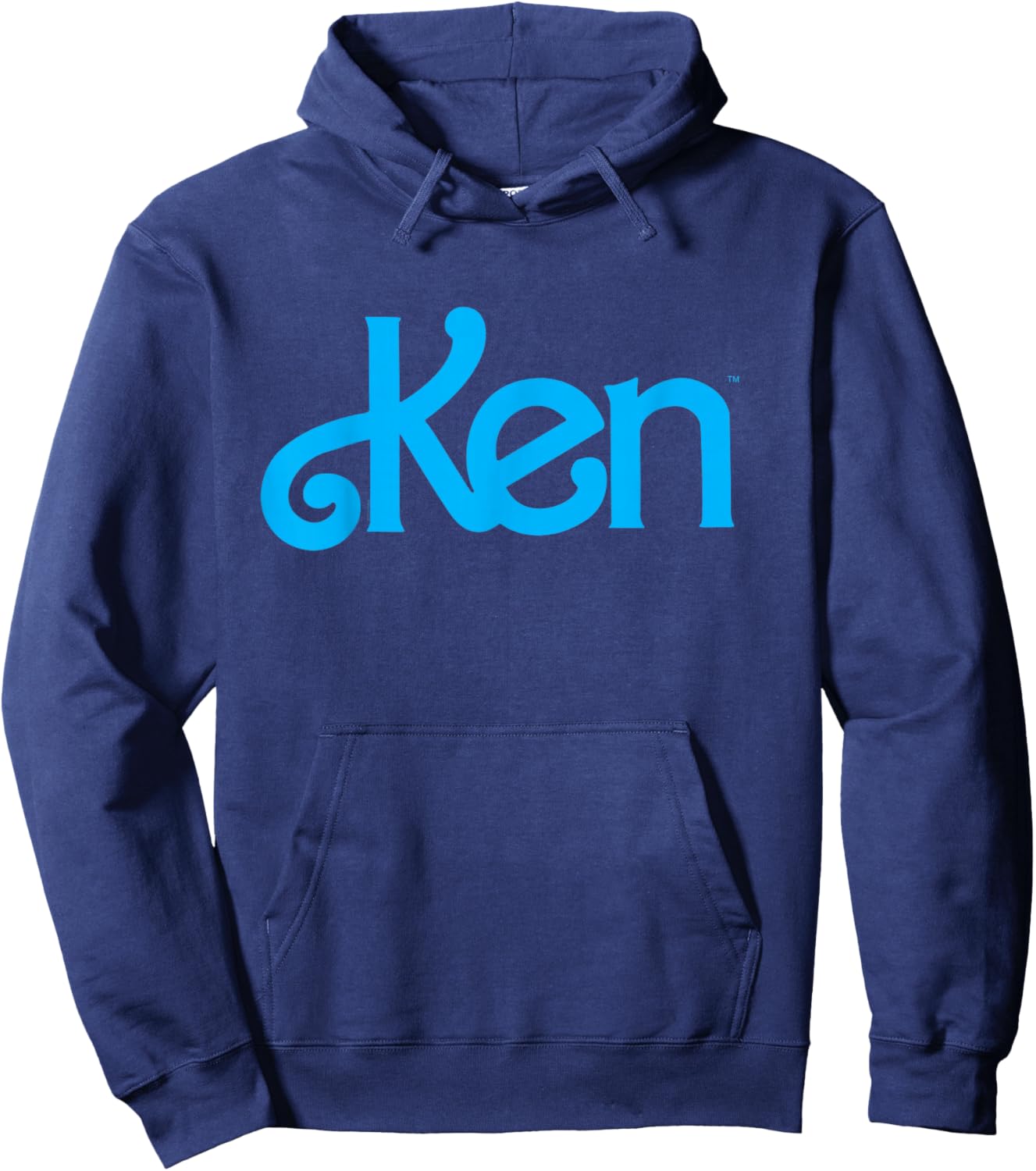 Barbie Ken 1980's Logo , Men's Classic Fit Black Small Hoodie - Hoodie | Navy