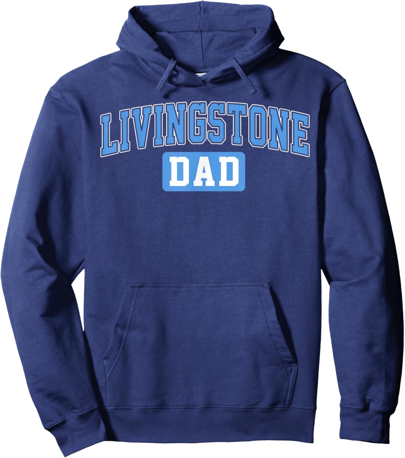 Livingstone College Dad Arch Vintage Design for Father Men Hoodie - Hoodie | Navy