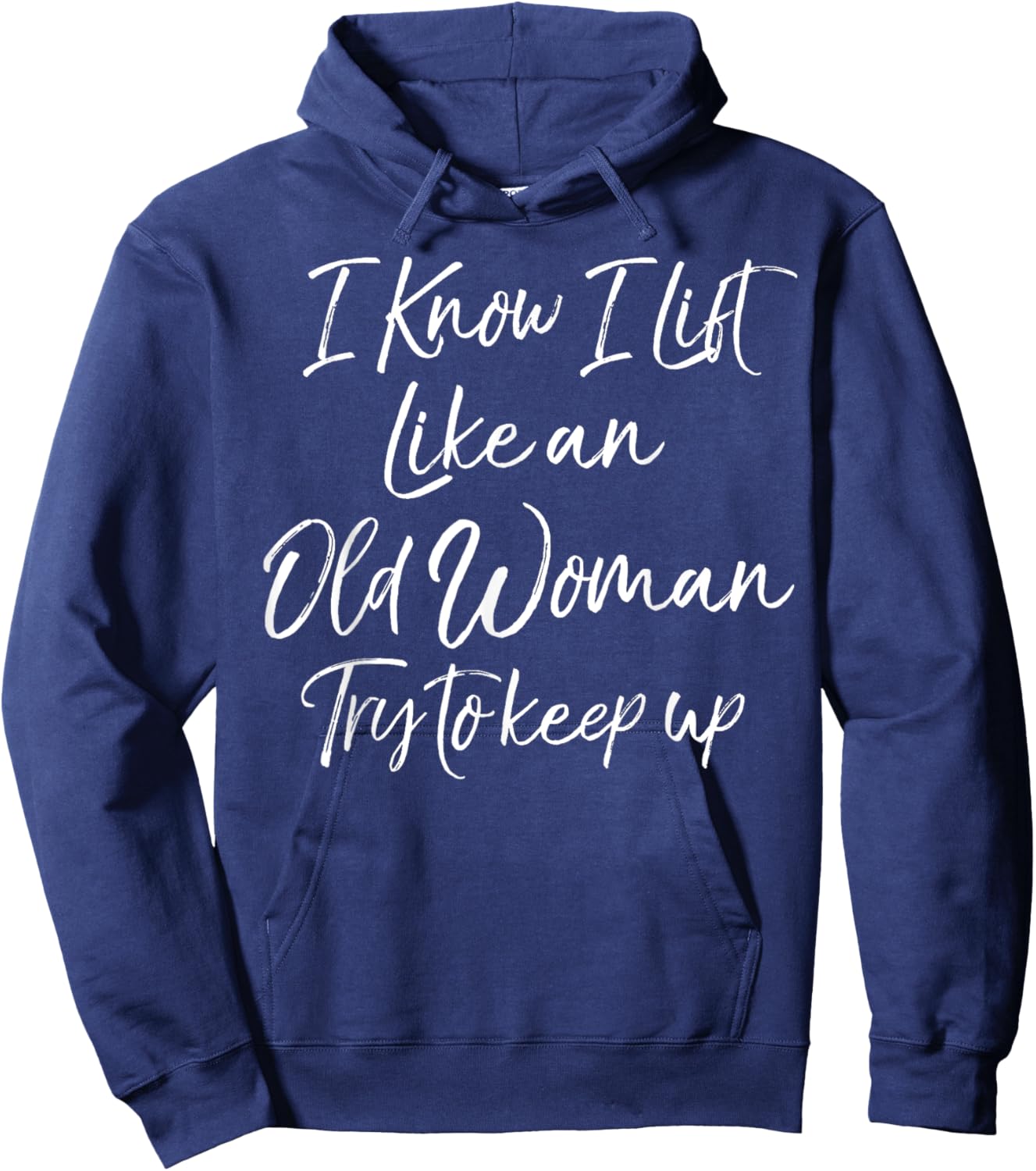 Funny Workout Quote Motivational Weight Lifting Hoodie - Hoodie | Navy