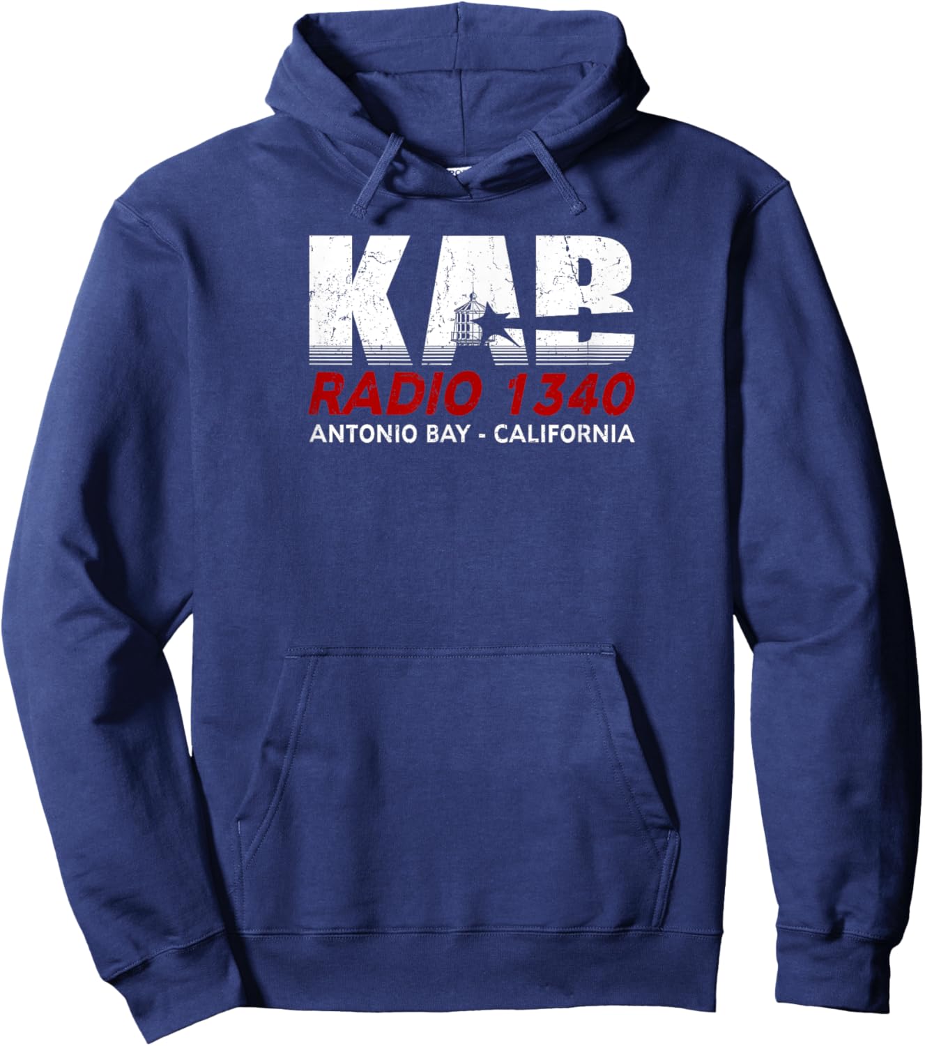 Dereliction of duty -Adults KAB Radio 1340 Antonio Bay - Pre-distressed - The Fog Hoodie - Hoodie | Navy
