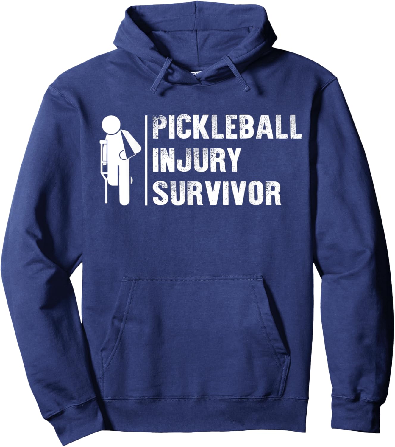 Pickleball Injury Survivor Funny Pickleball Player Lover Hoodie - Hoodie | Navy