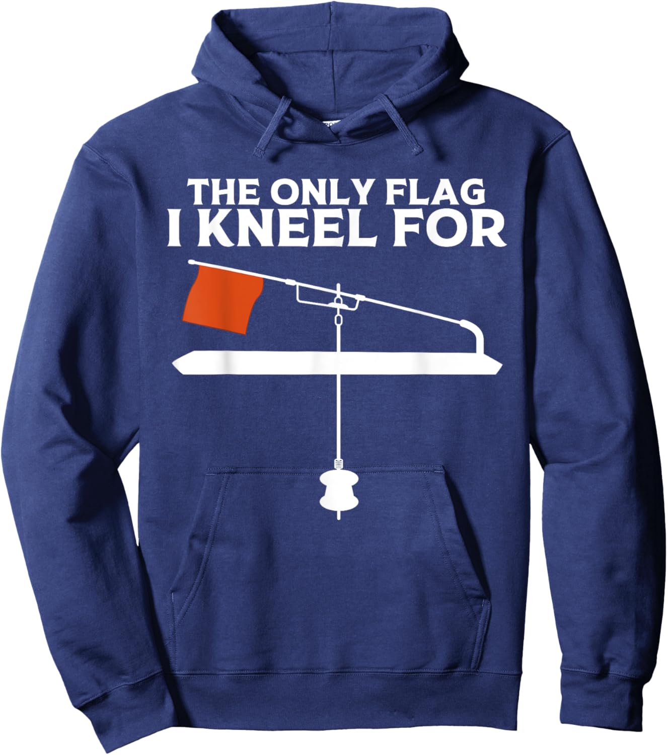 Funny Ice Fishing Art Women Ice Fishing Lover Hoodie - Hoodie | Navy