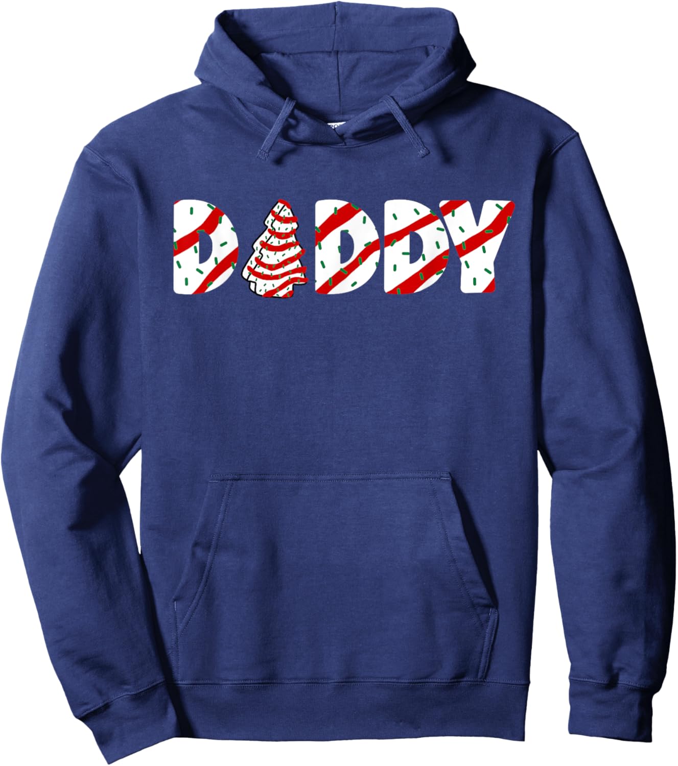 Christmas Tree Cake Matching Family by LazyPanda Black Small Christmas Pajama Party Hoodie - Hoodie | Navy