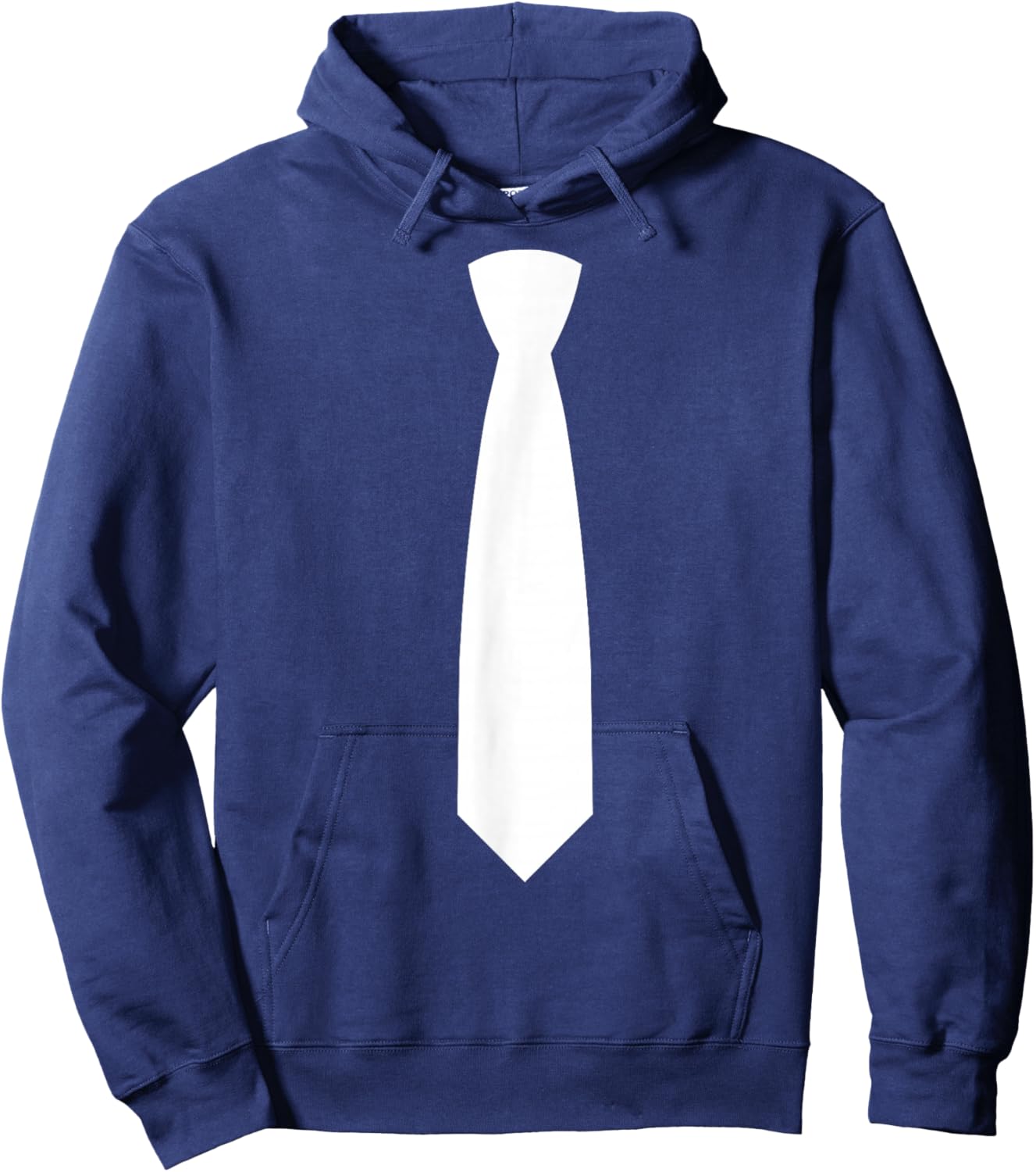 Tie On It Business Dress Code Elegant Costume Fun White Tie Hoodie - Hoodie | Navy