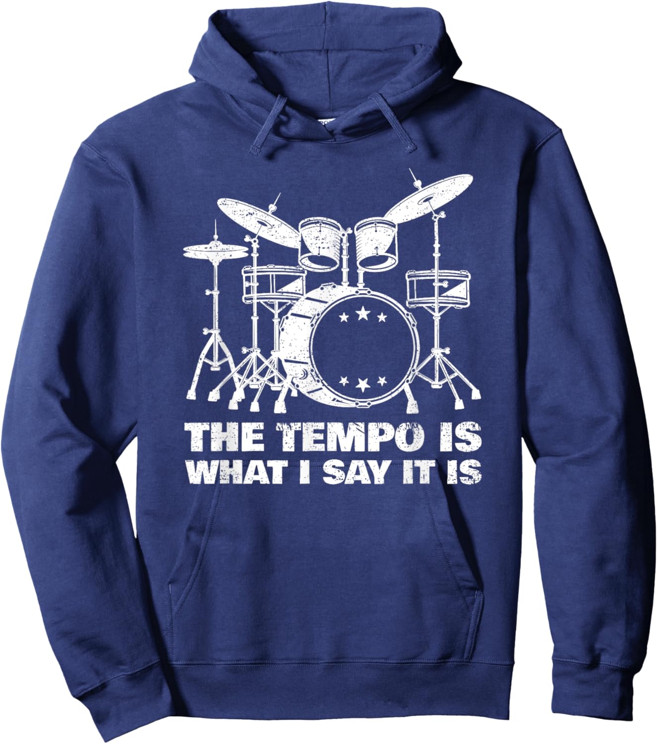 Funny Drumming Art Women Drumline Drum Set Drummer Hoodie - Hoodie | Navy