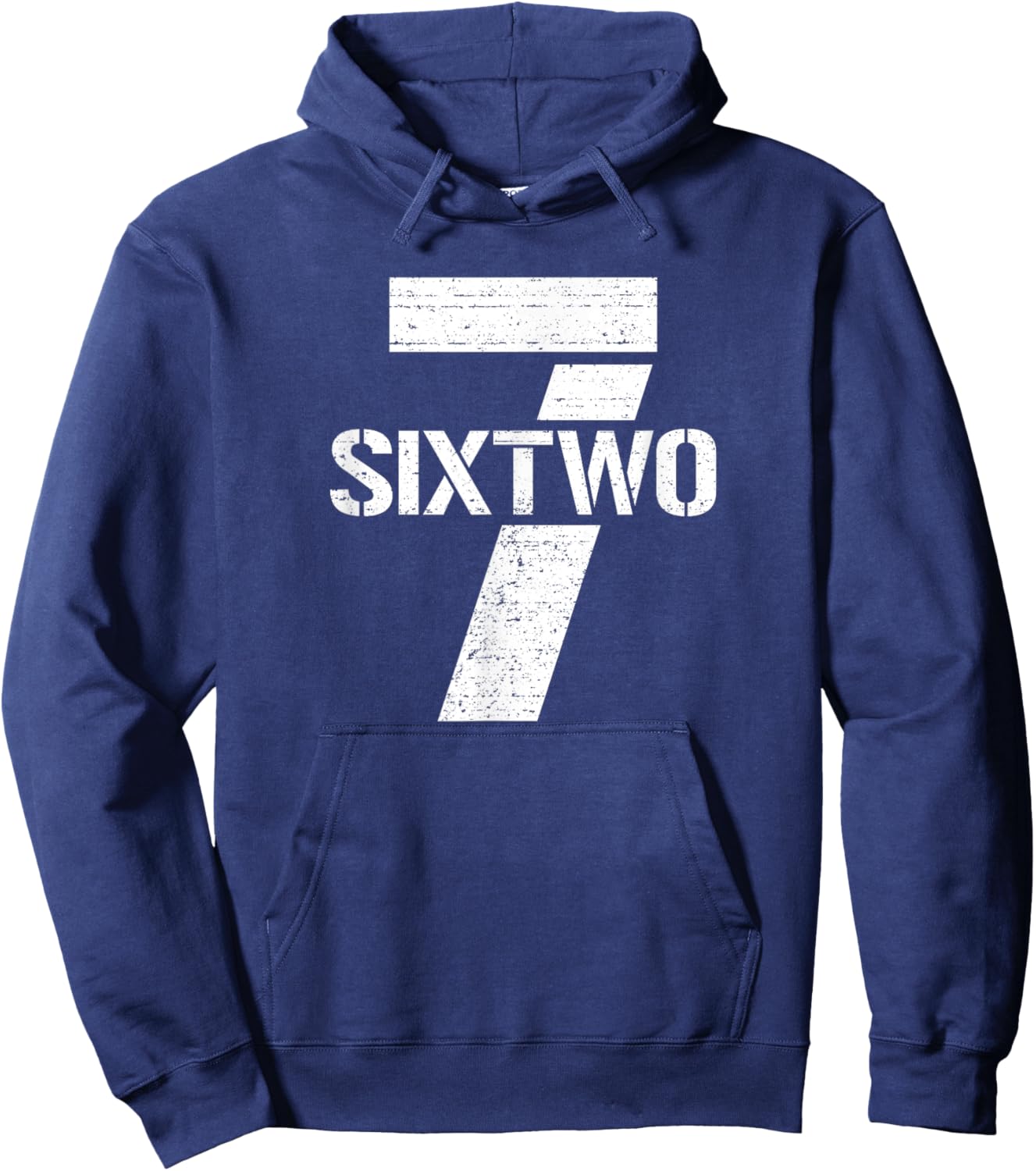 Seven Six Two Gun Caliber 7.62 mm Bullet Gun 7.62 Hoodie - Hoodie | Navy