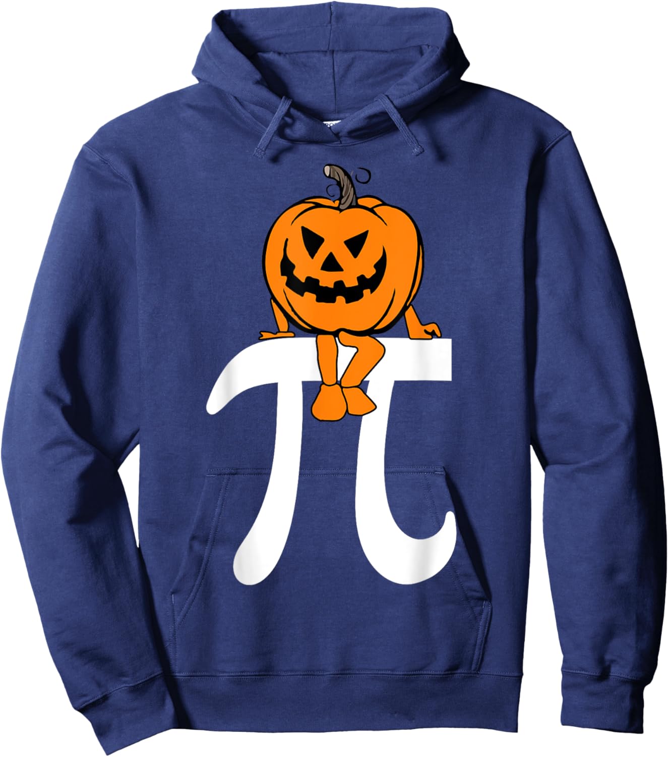 Pumpkin Pie Math Funny Halloween Thanksgiving Pi Day Kids Hoodie - Hoodie | Navy