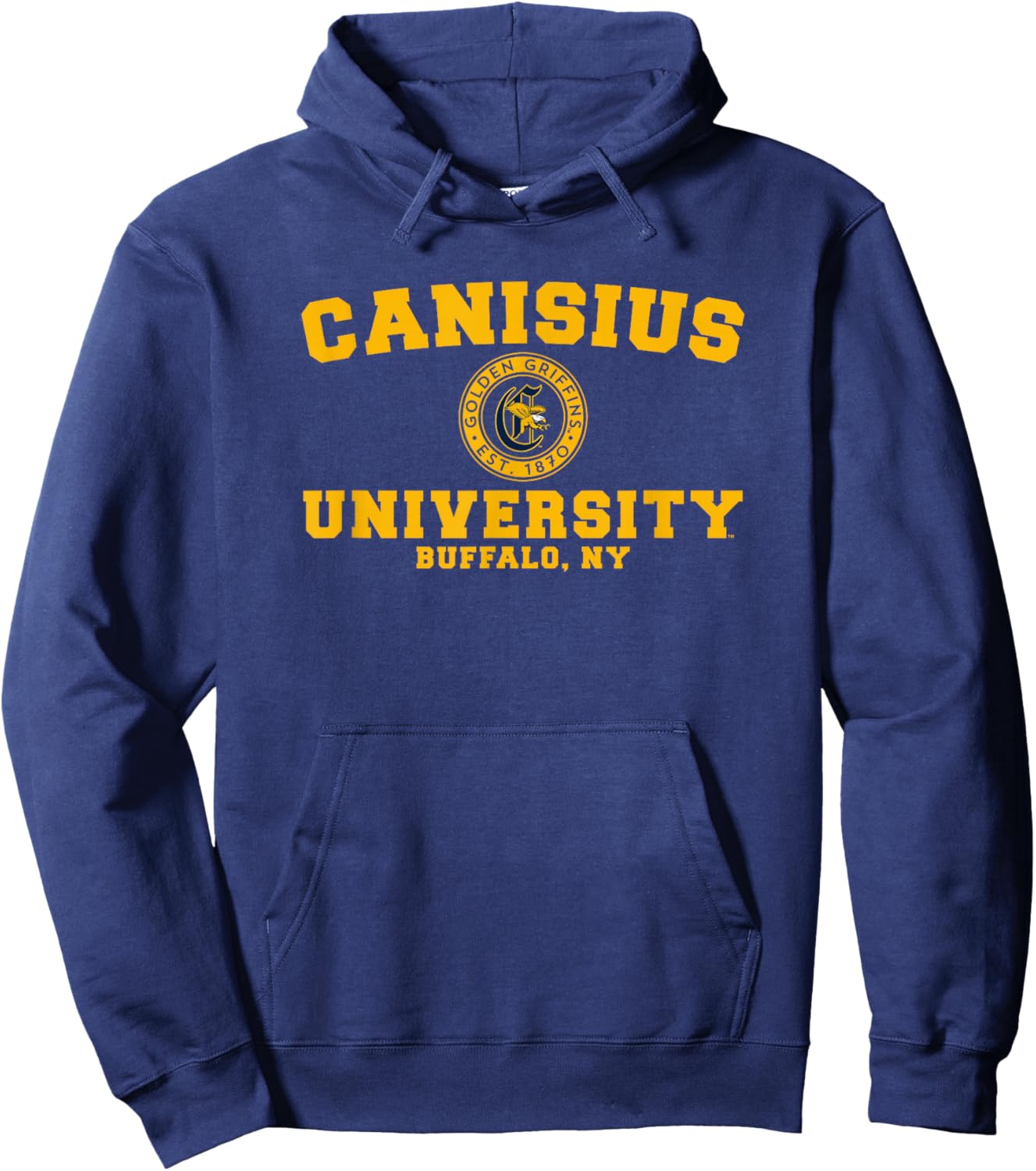 Canisius University Golden Griffins Circle Logo Hoodie - Hoodie | Navy