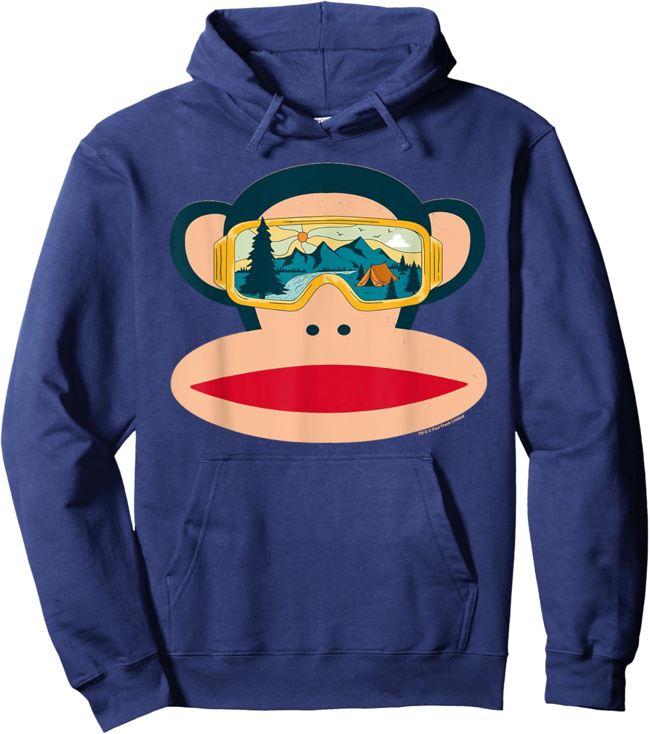 Paul Frank Julius The Monkey In Nature Goggles Hoodie - Hoodie | Navy