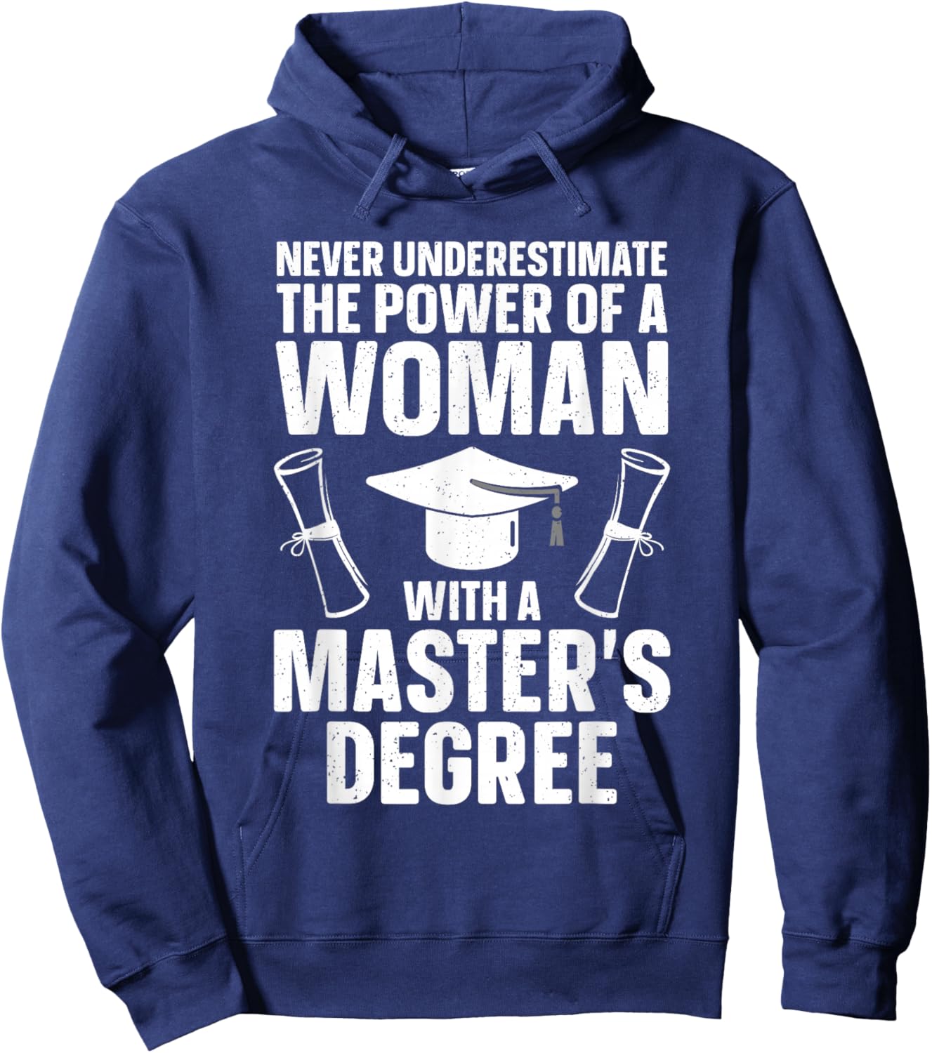 Masters Degree Graduation Art Girls Masters Degree Hoodie - Hoodie | Navy
