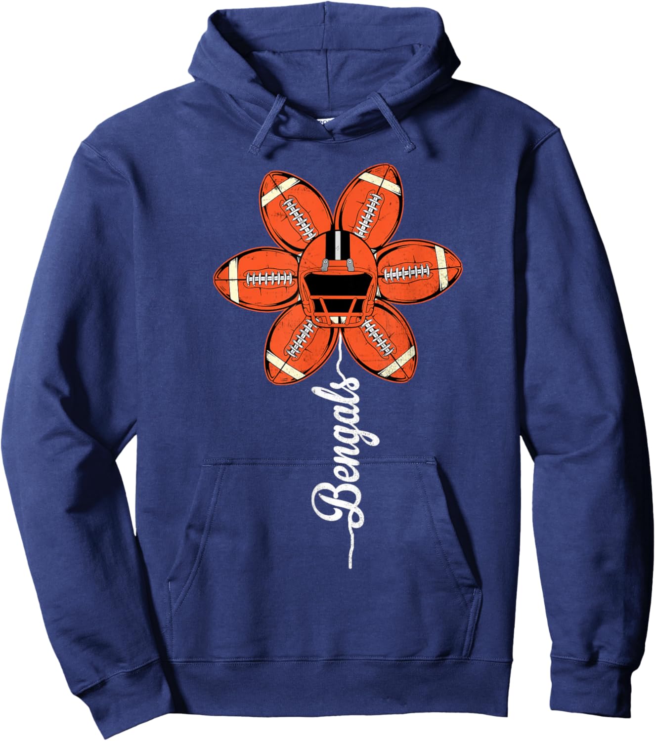 Classic Art Proud Last Name Bengal Funny Animal Outfits Hoodie - Hoodie | Navy