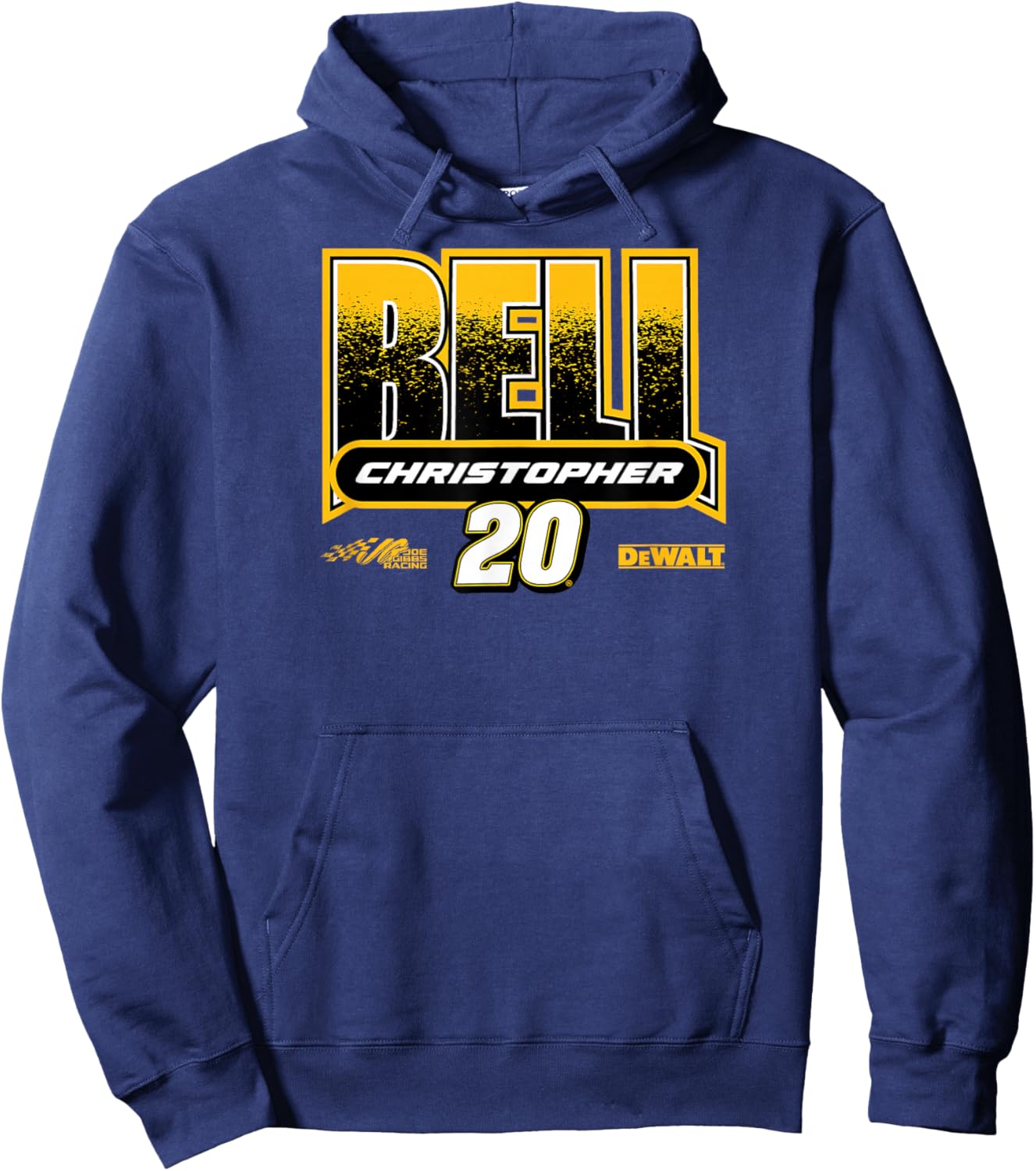 NASCAR - Christopher Bell 20 Joe Gibbs Racing Black Hoodie - Hoodie | Navy
