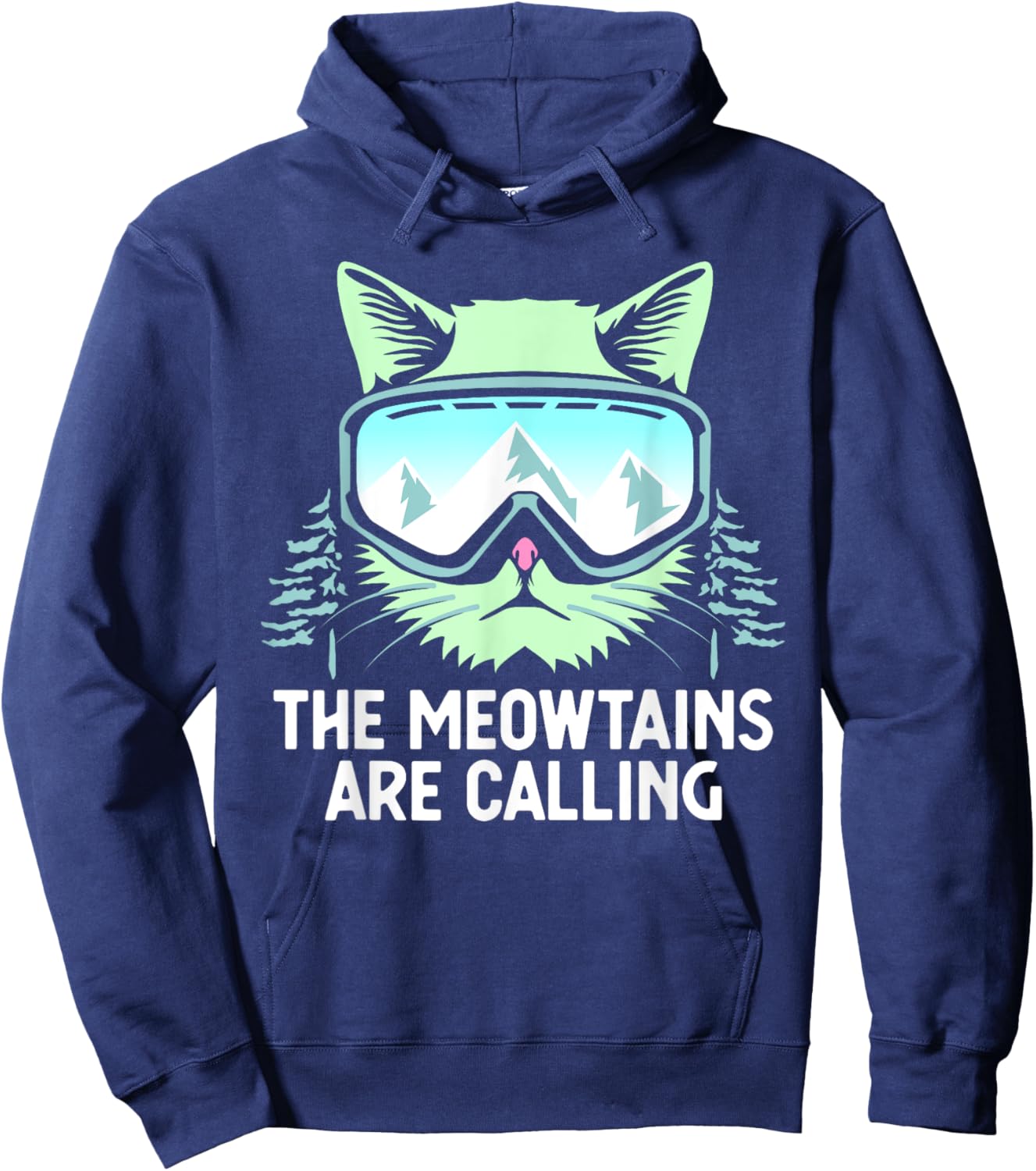 Snowboarding Skiing Art Women Kid Winter Sport Skier Hoodie - Hoodie | Navy
