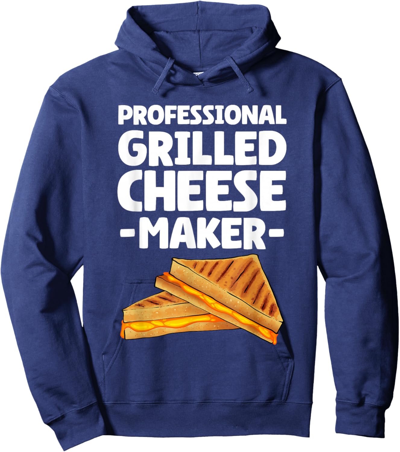 Funny Grilled Cheese Maker Art Women Grilled Cheese Hoodie - Hoodie | Navy