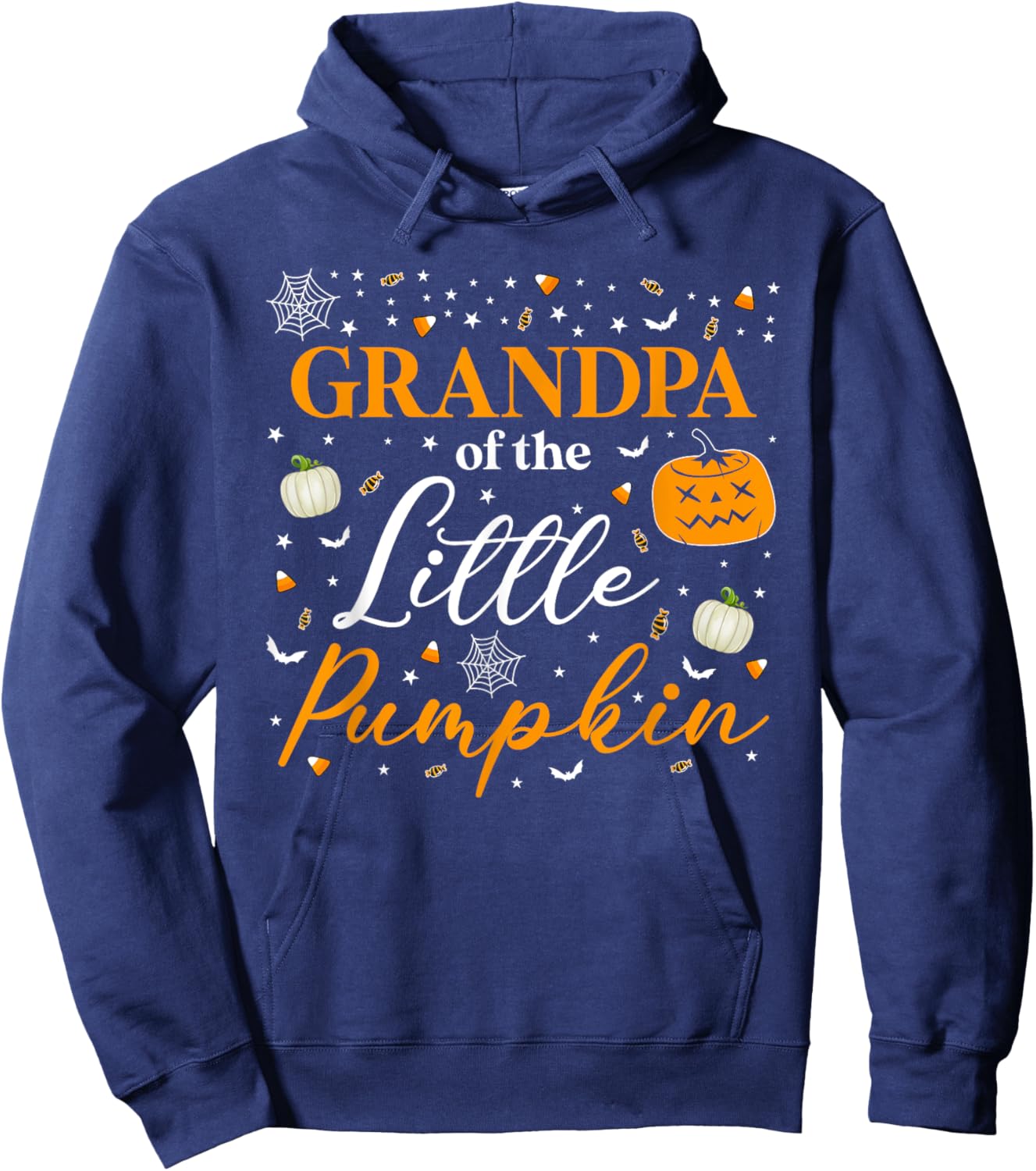 Grandpa Of The Little Pumpkin Family Matching Halloween Hoodie - Hoodie | Navy