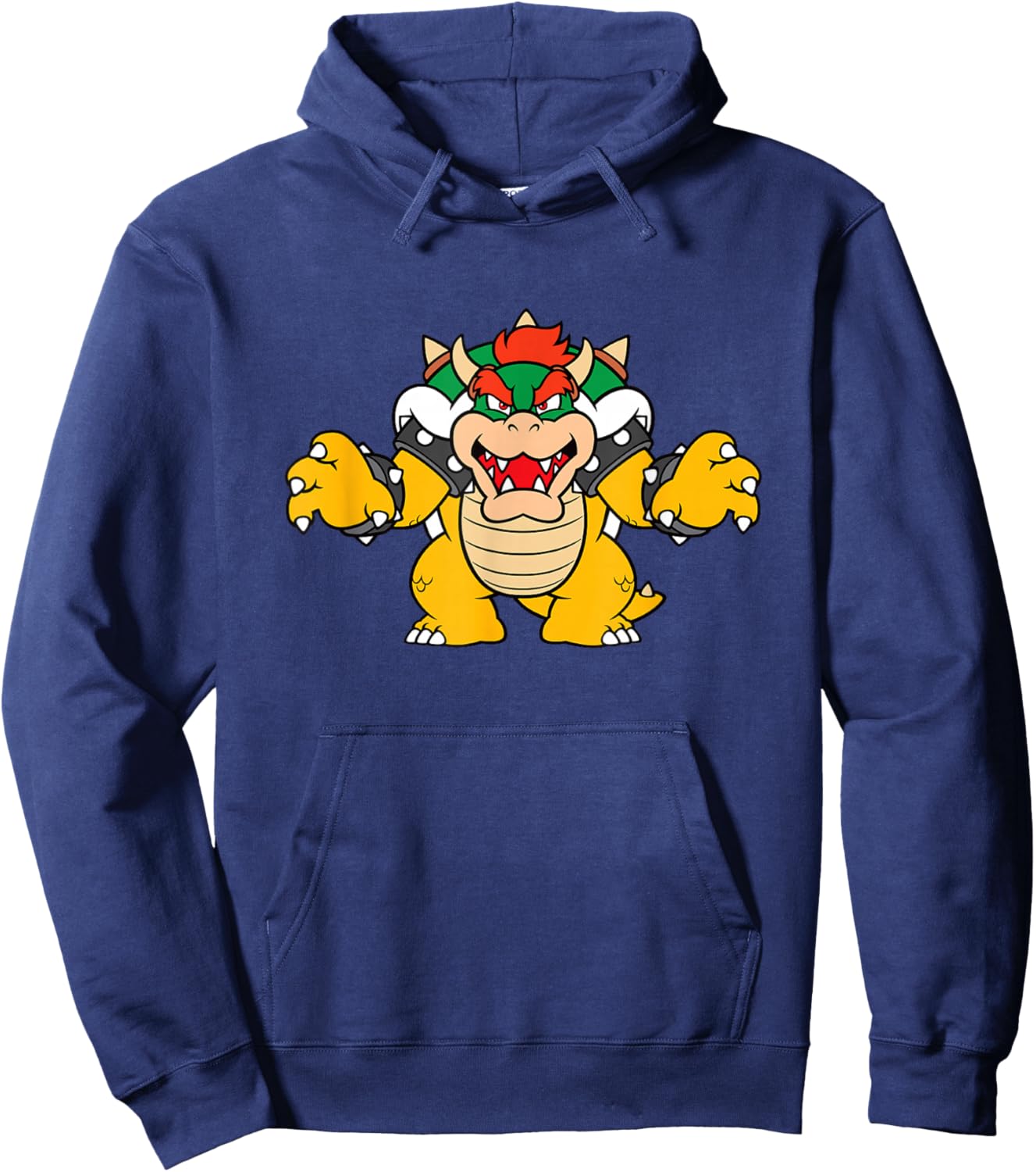 Super Mario Bros Bowser King Koopa Attack Hoodie - Hoodie | Navy
