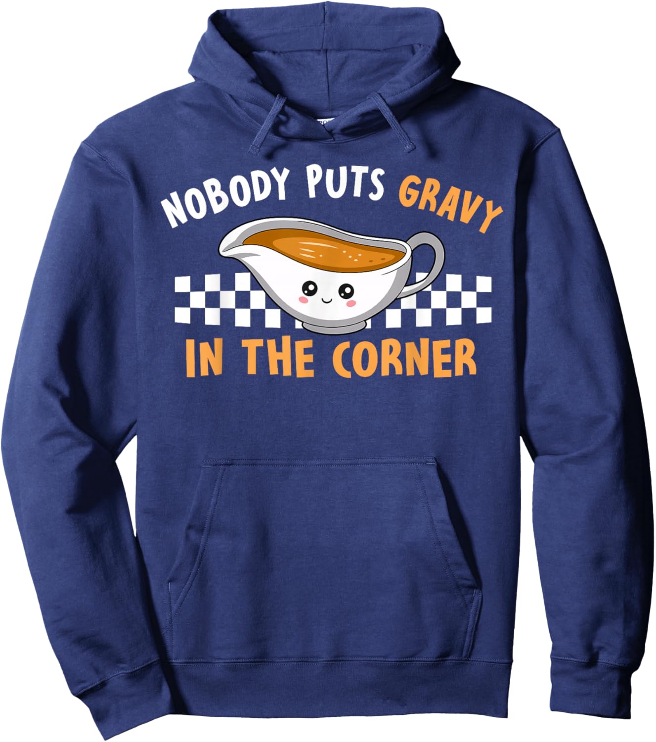 Funny Thanksgiving Humor , -Adults, Kids, Black, Small, Short Sleeve Hoodie - Hoodie | Navy