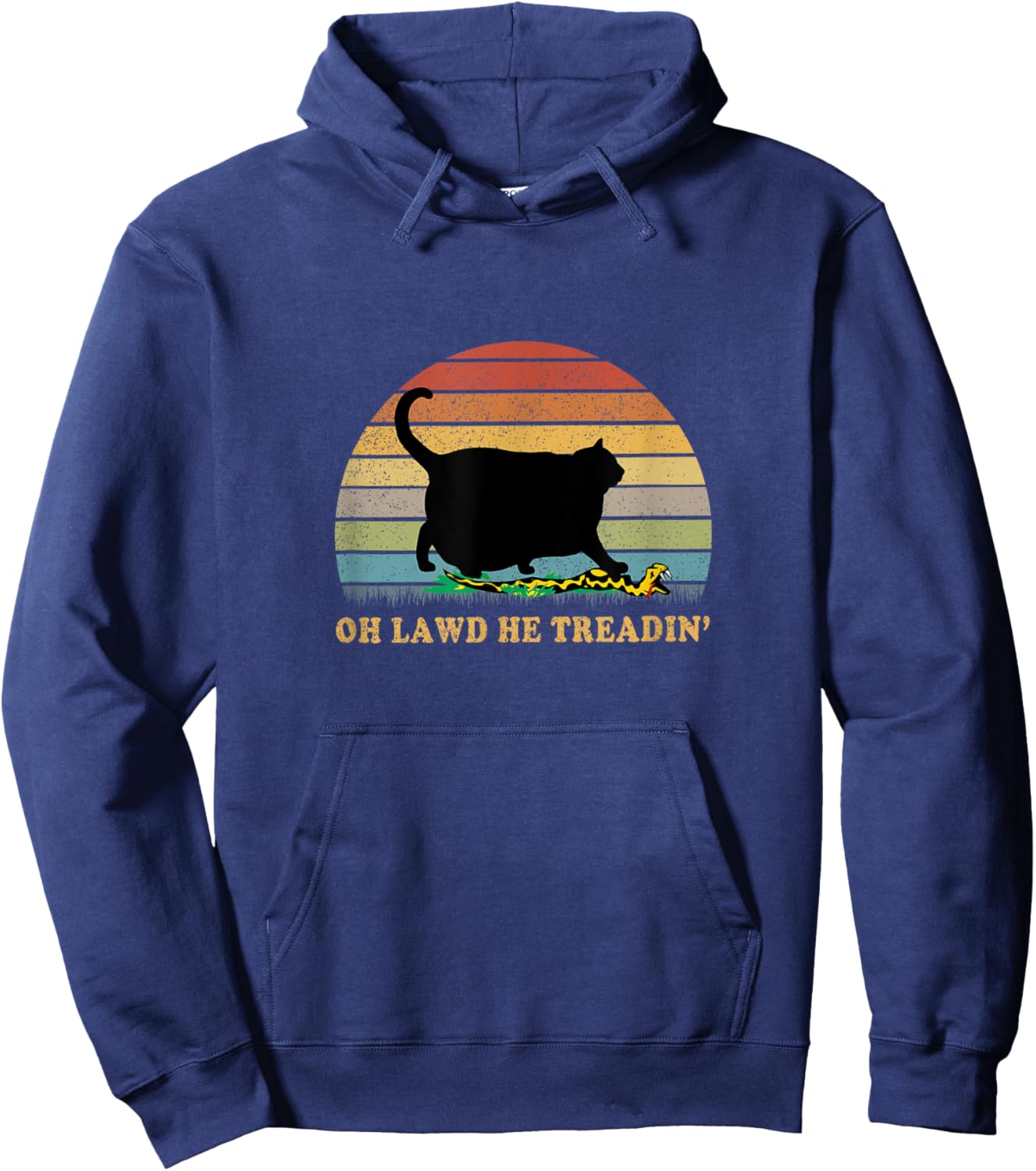 Oh Lawd He Treading Hoodie - Hoodie | Navy