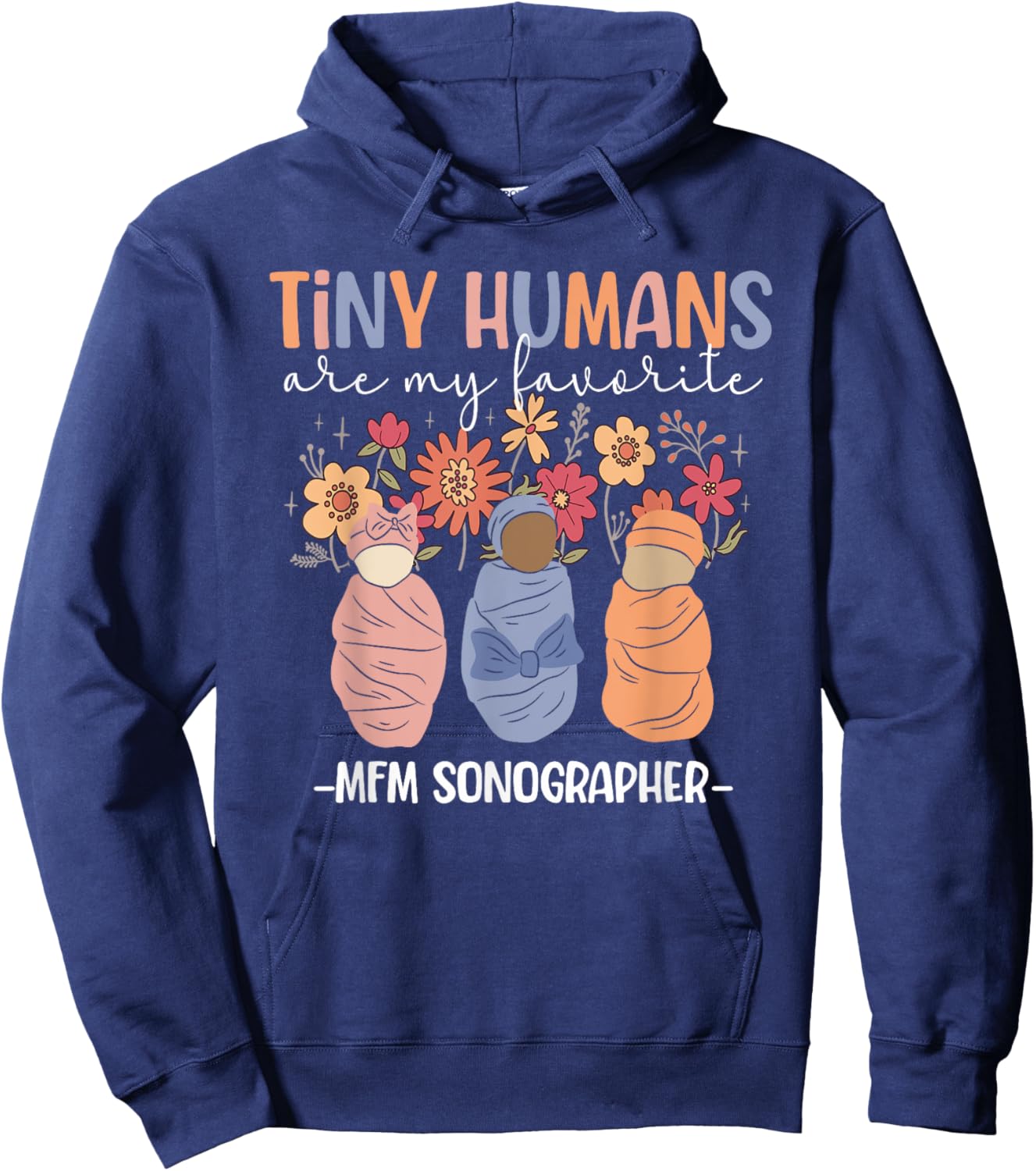 Best MFM Sonographer Maternal Fetal Medicine Sonographer Hoodie - Hoodie | Navy