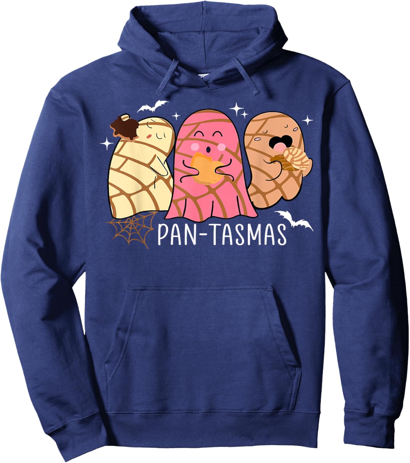 Pantasmas Ghost Funny Spooky Conchas Mexican Ghost Halloween Hoodie - Hoodie | Navy
