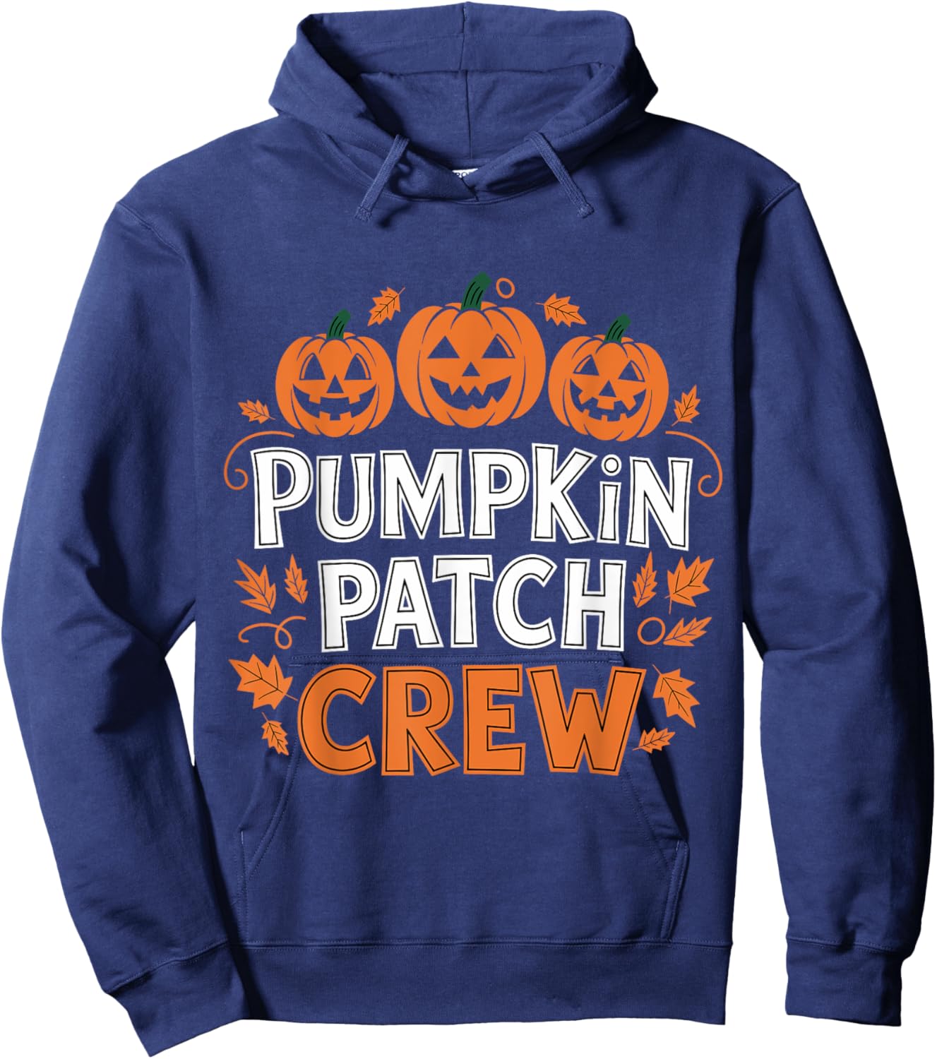 Pumpkin Patch Crew Funny Pumpkin Patch Squad Thanksgiving Hoodie - Hoodie | Navy