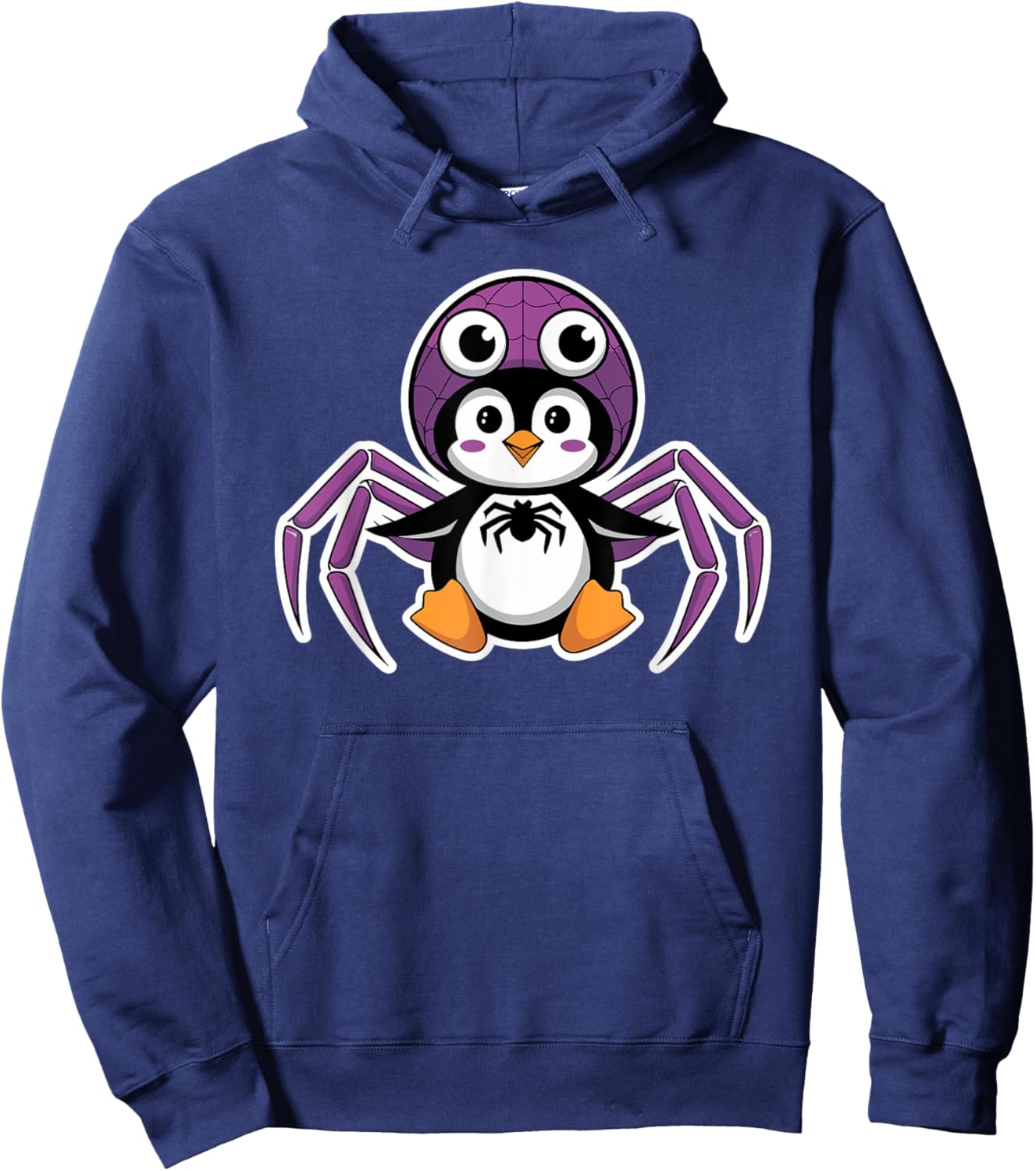 Penguin Halloween Cute Spider Costume Hoodie - Hoodie | Navy