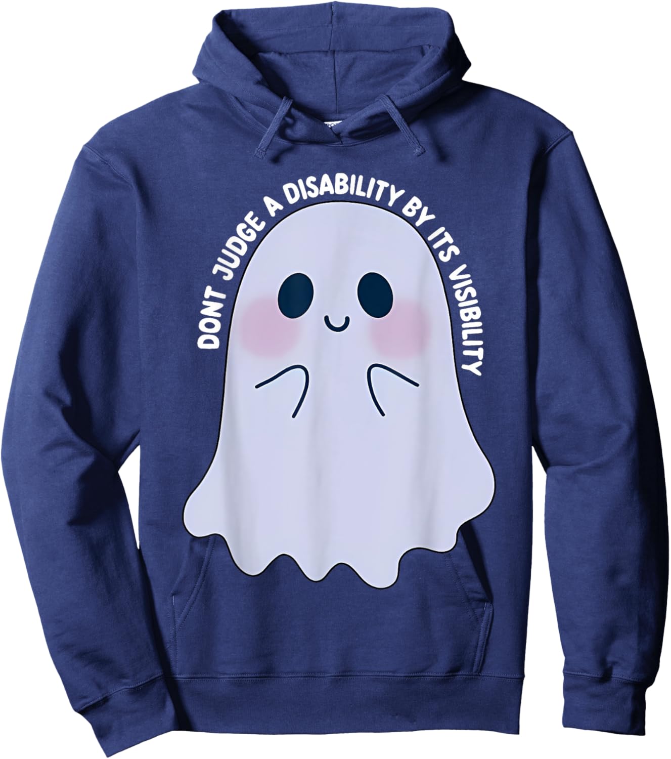 Dont Judge a Disability by Its Visibility Teacher Hoodie - Hoodie | Navy