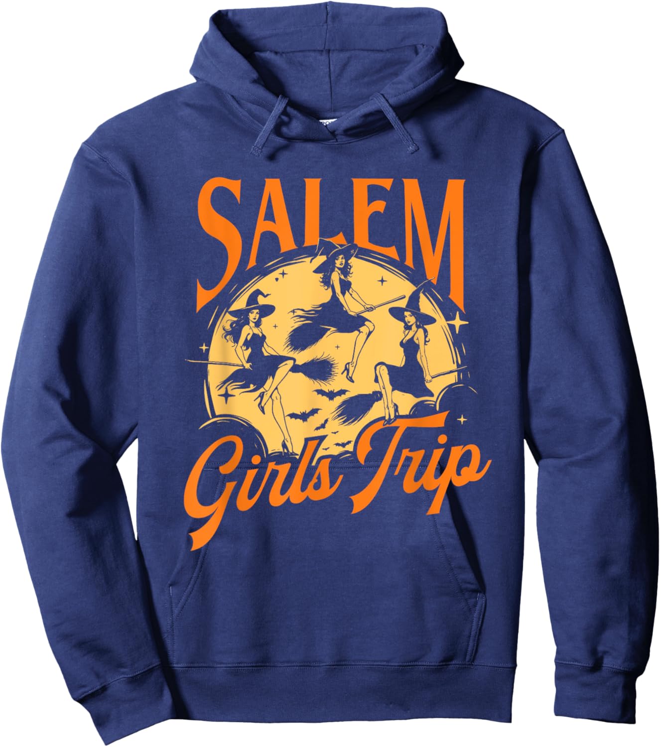 Salem Girls Trip - Spooky Witch Halloween Ghoul Hoodie - Hoodie | Navy