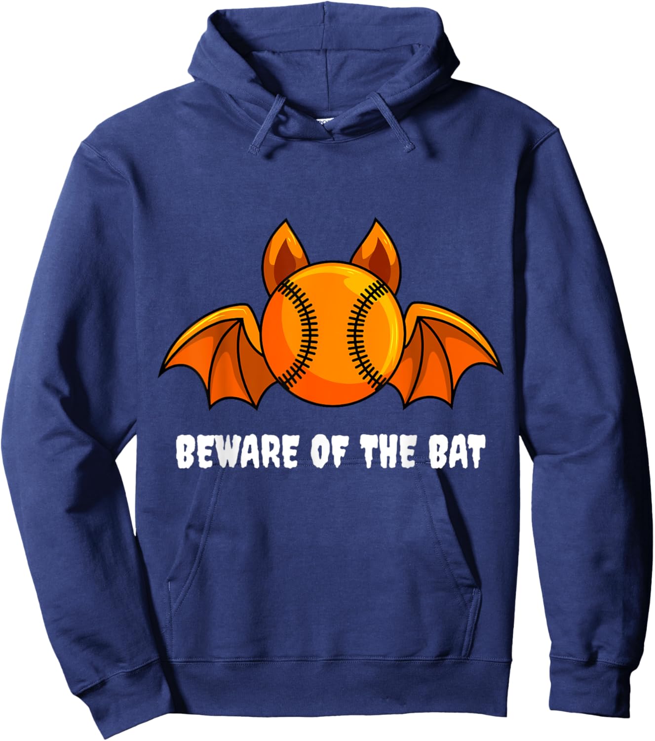 Beware Of The Bat Halloween Baseball Player Lover Softball Hoodie - Hoodie | Navy