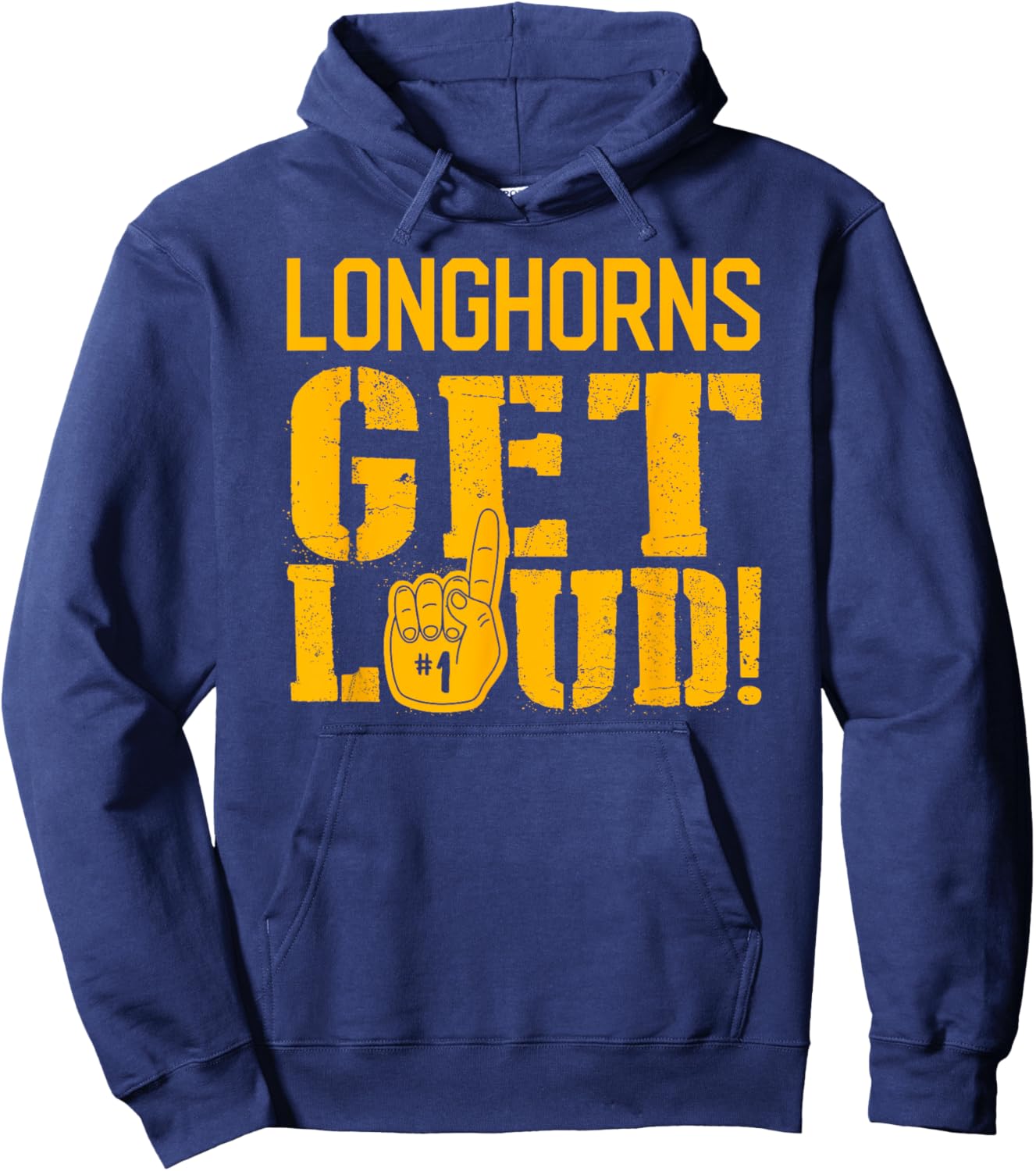 Inola Longhorns Get Loud! HS Hoodie - Hoodie | Navy