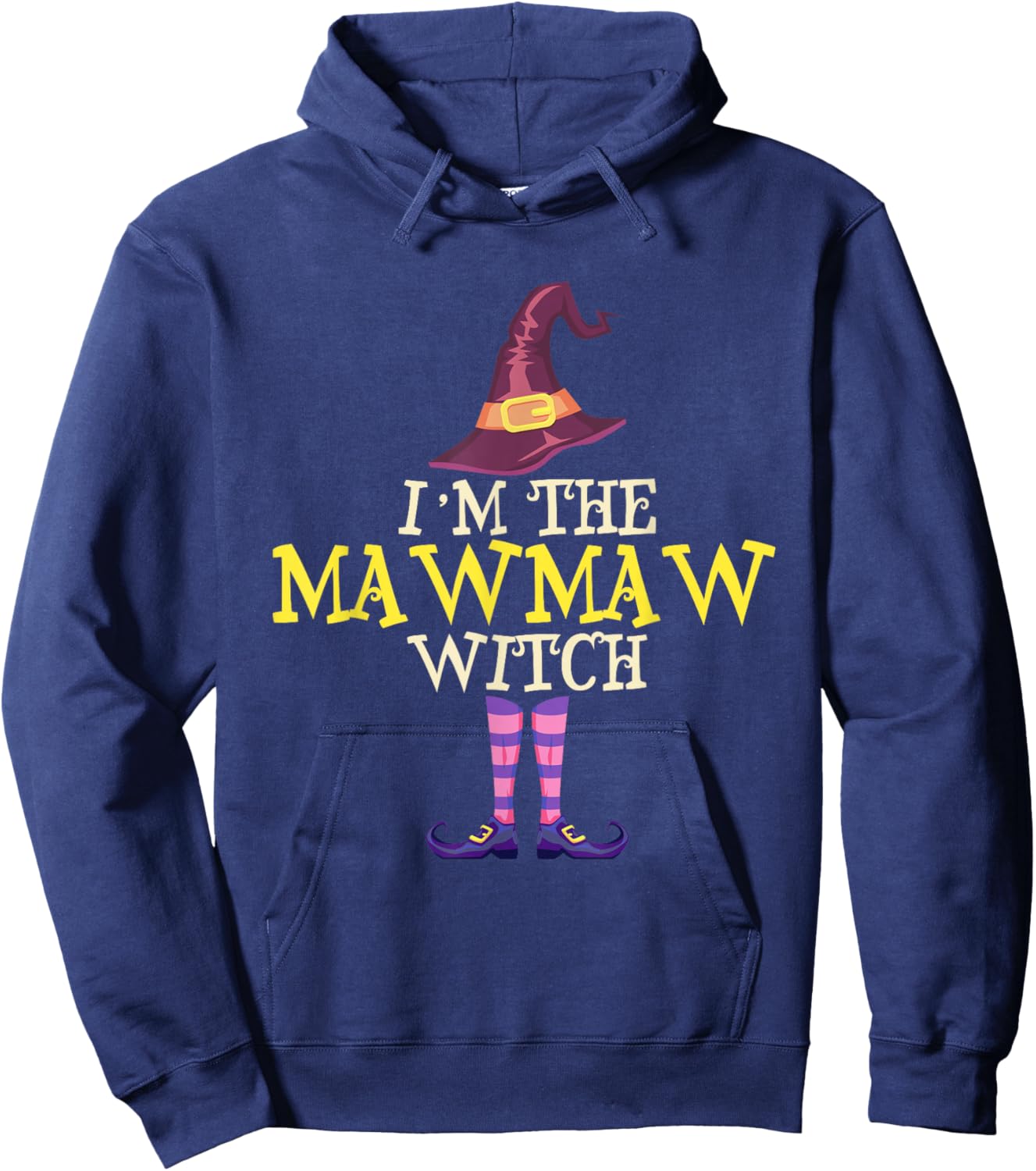I'm The MawMaw Witch Costume Halloween Funny Witchy Maw-Maw Hoodie - Hoodie | Navy