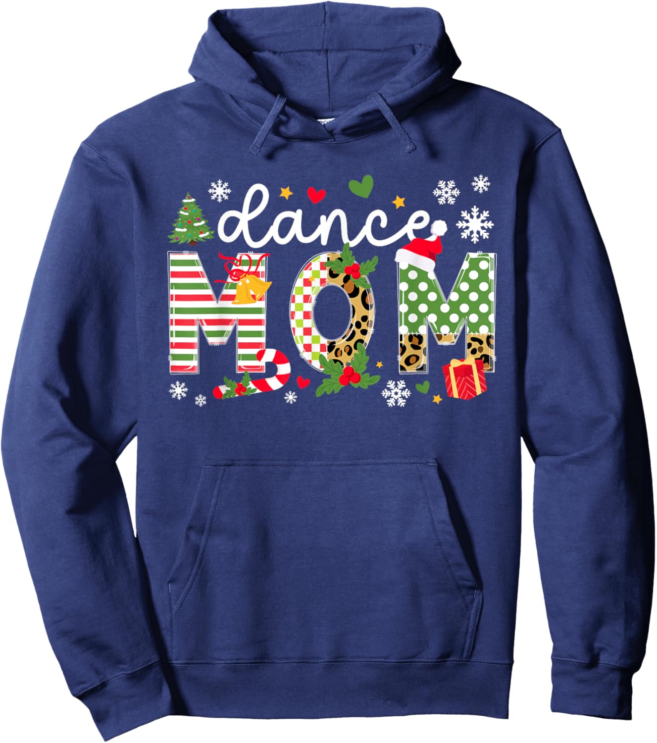 Dance Mom Christmas Dancer Mom Xmas Party Hoodie - Hoodie | Navy