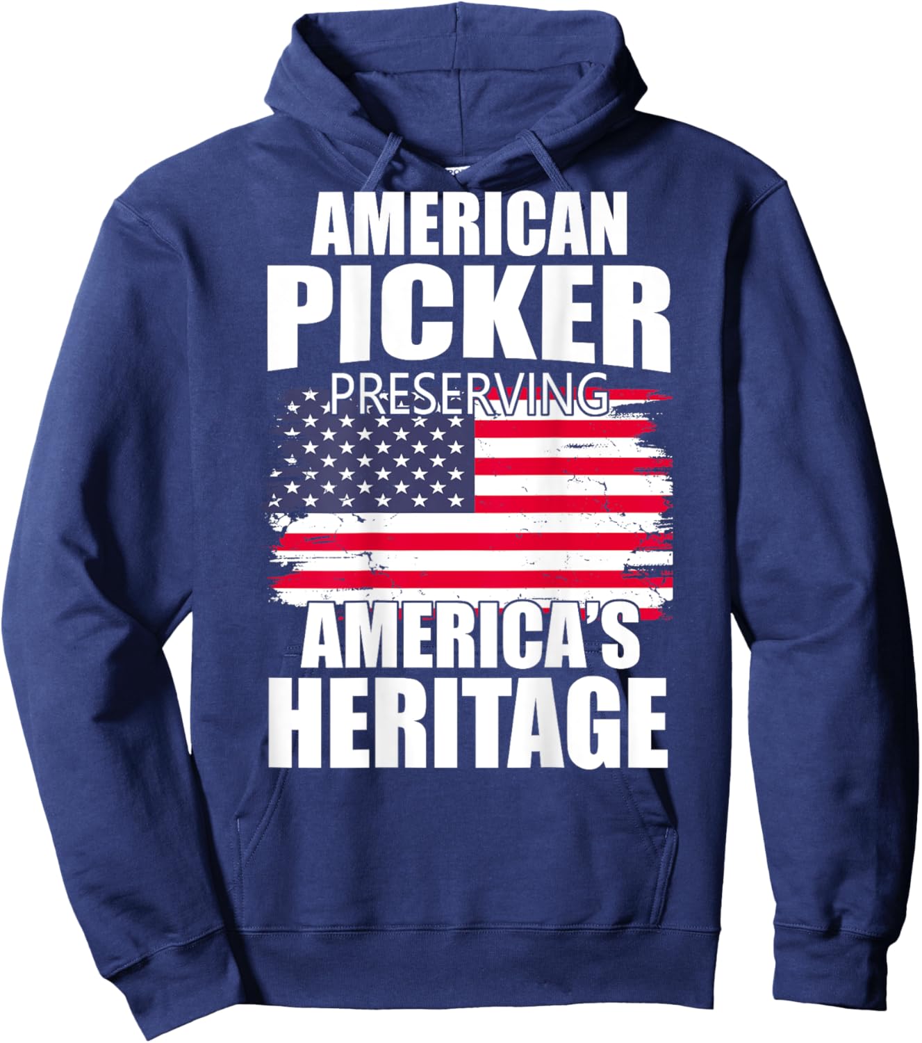 American Picker Preserving America's Heritage (on back) Hoodie - Hoodie | Navy