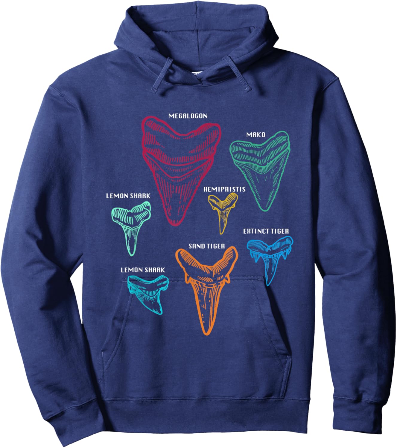 Funny Shark Tooth Sifter For Beach Shark Tooth Hunting Gifts Hoodie - Hoodie | Navy