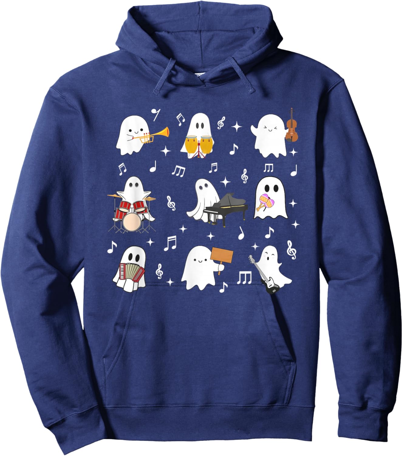 Music Teacher Halloween Music Teacher Education Hoodie - Hoodie | Navy