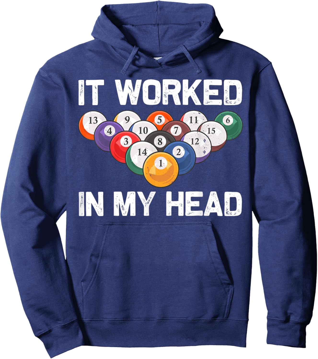Funny Pool Design Women Billiards Lover Pool Player Hoodie - Hoodie | Navy