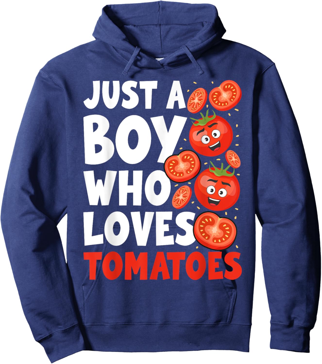 Just a Boy Who Loves Tomatoes Hoodie - Hoodie | Navy