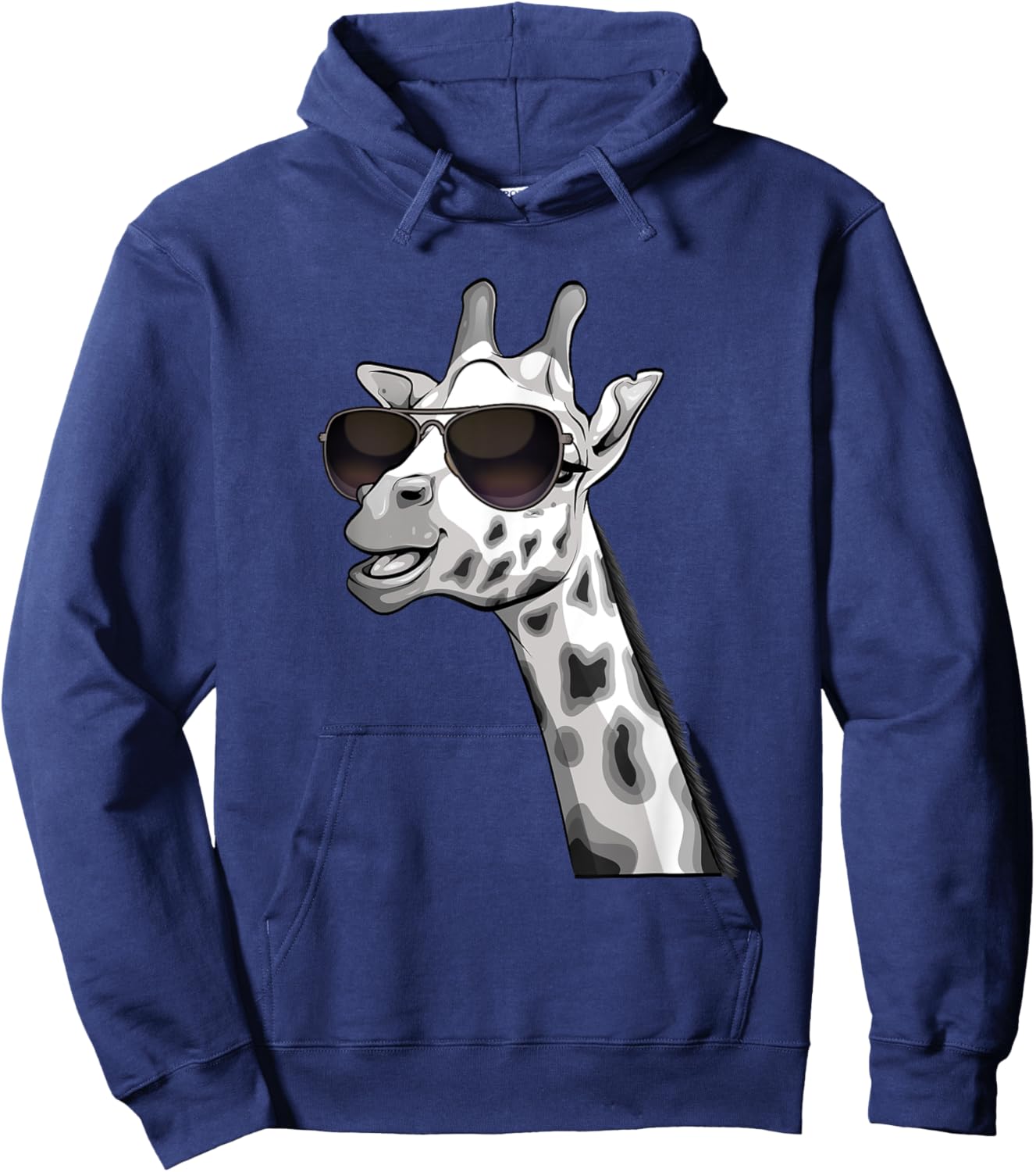 Best Giraffe Art Women Adult Giraffe Print Giraffe Hoodie - Hoodie | Navy