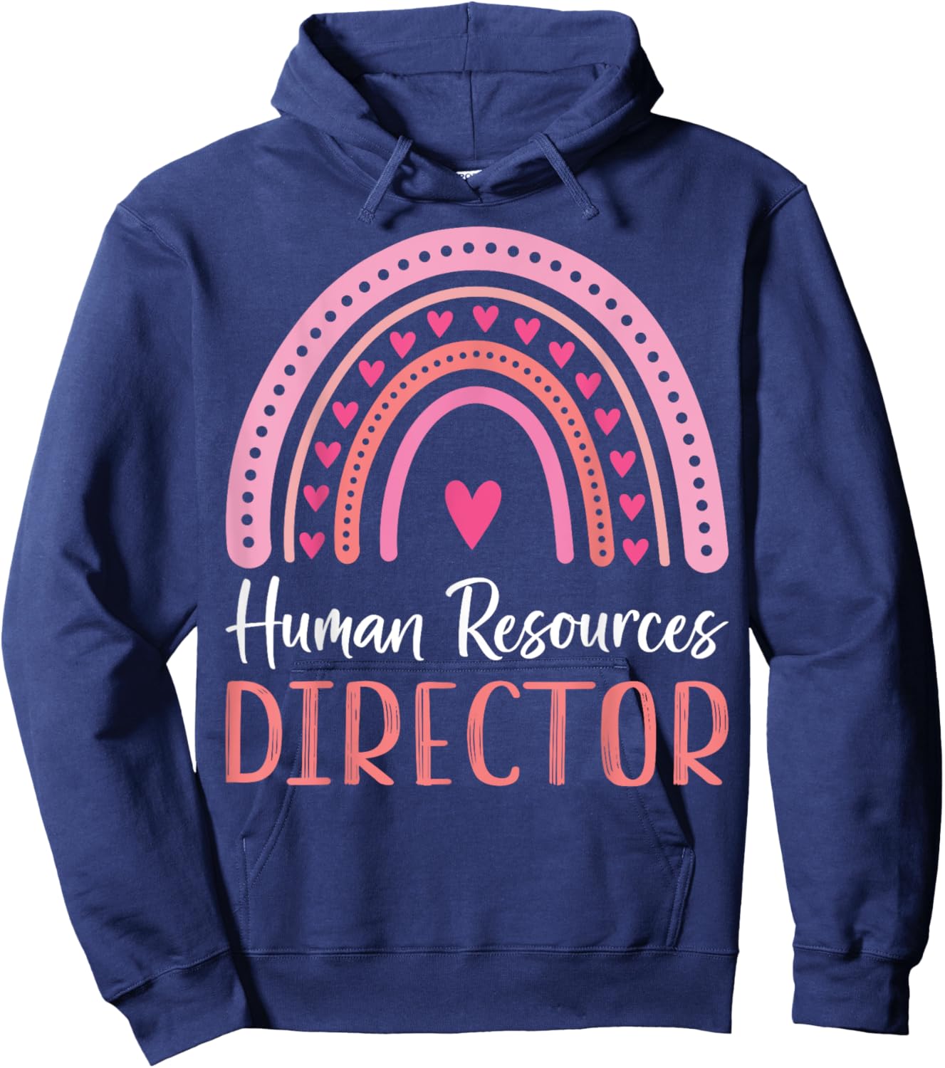 Human Resources Director - Leopard Rainbow HR Director Gifts Hoodie - Hoodie | Navy