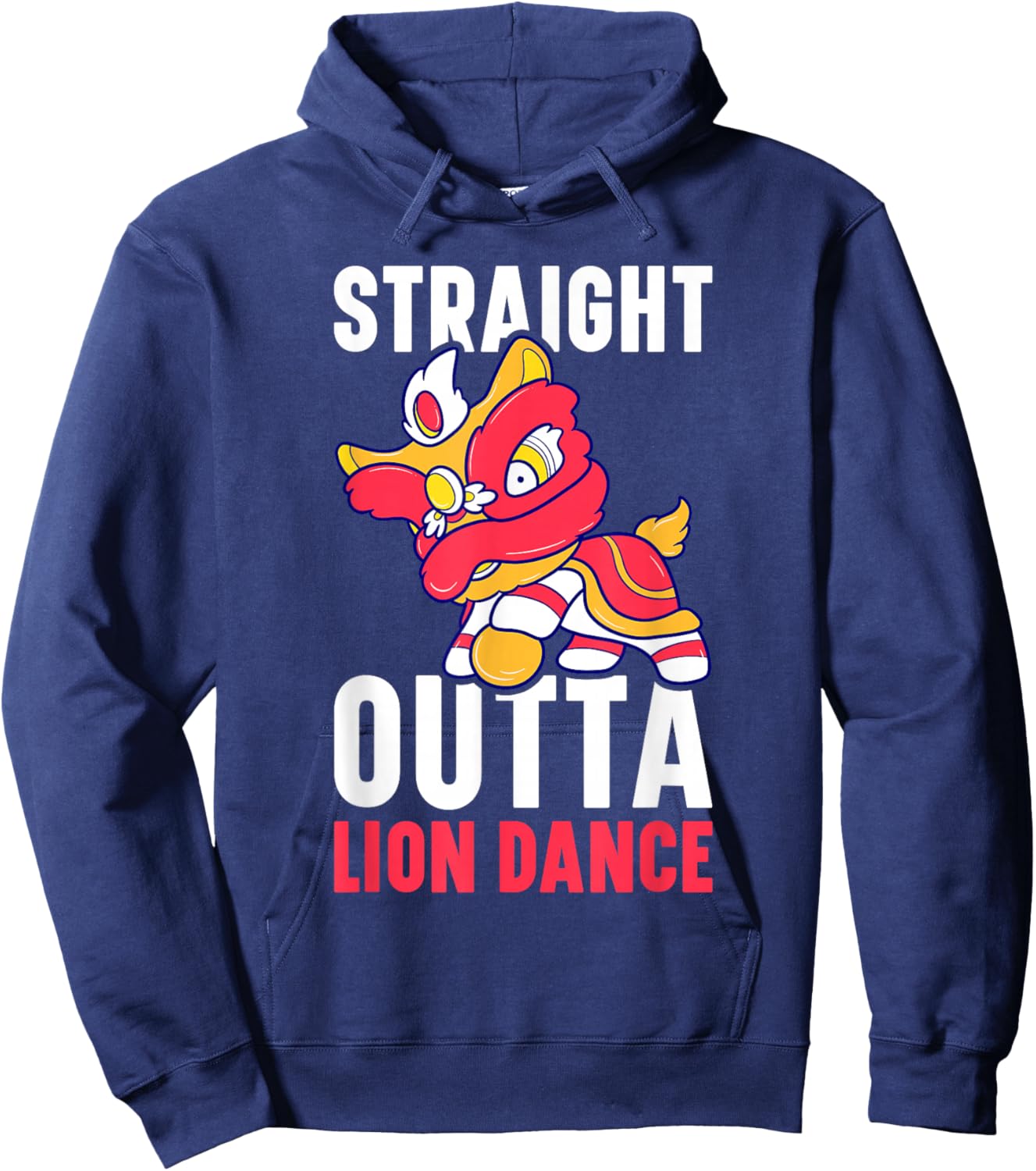 Lion Dance Lunar New Year Chinese New Year Lion Dance Hoodie - Hoodie | Navy