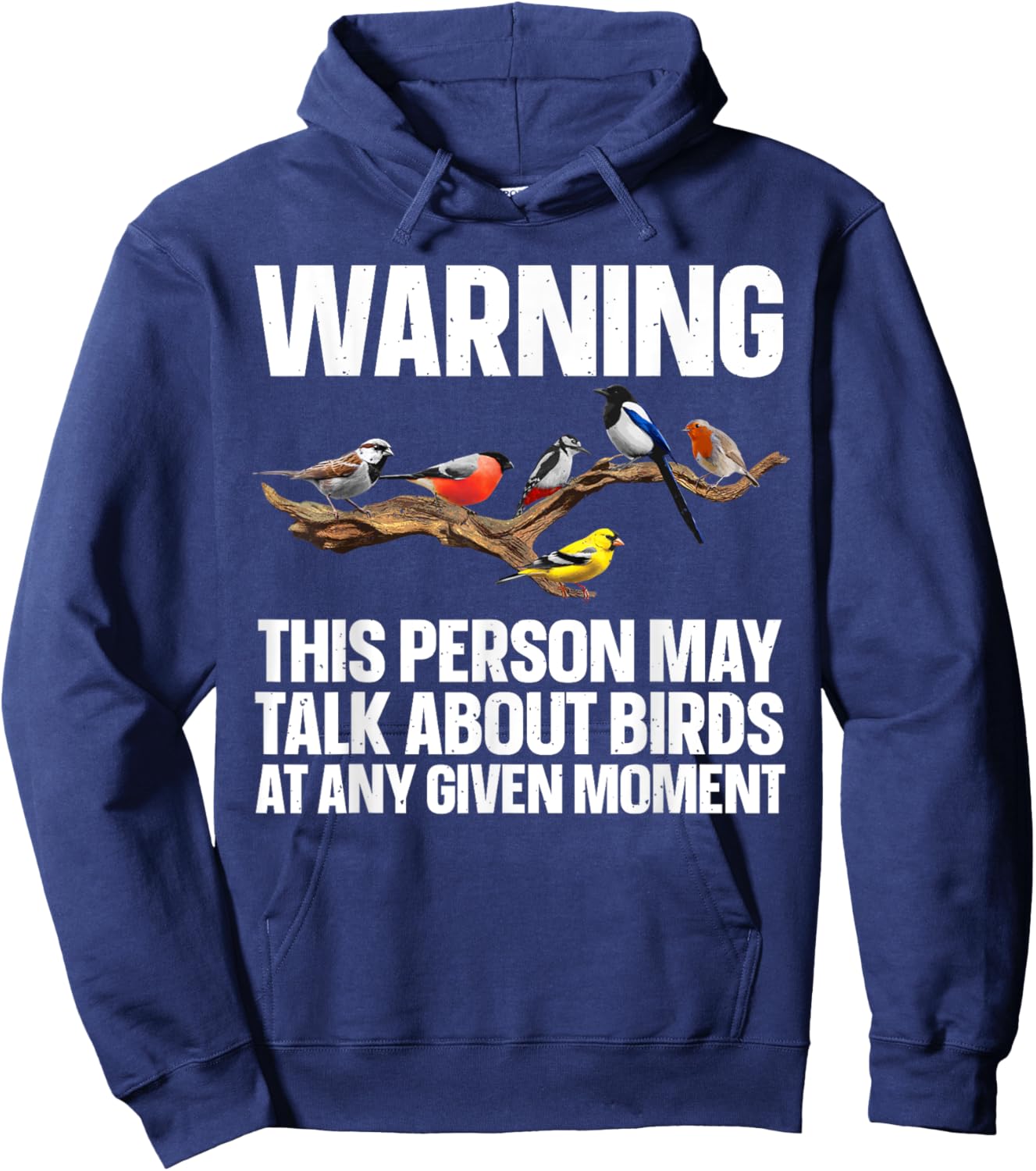 Funny Bird Watching Art Women Bird Watcher Birding Hoodie - Hoodie | Navy
