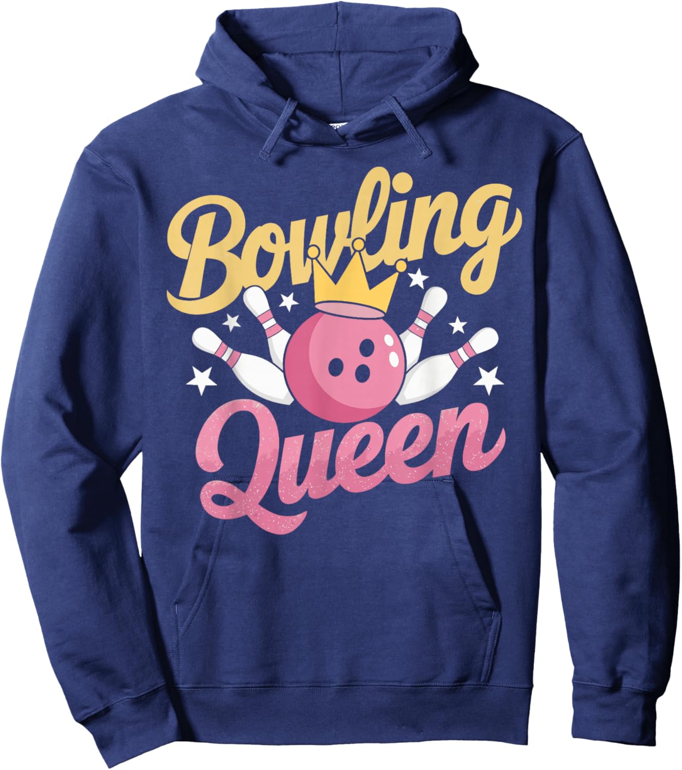 Bowling Queen Bowler Funny Bowling Hoodie - Hoodie | Navy