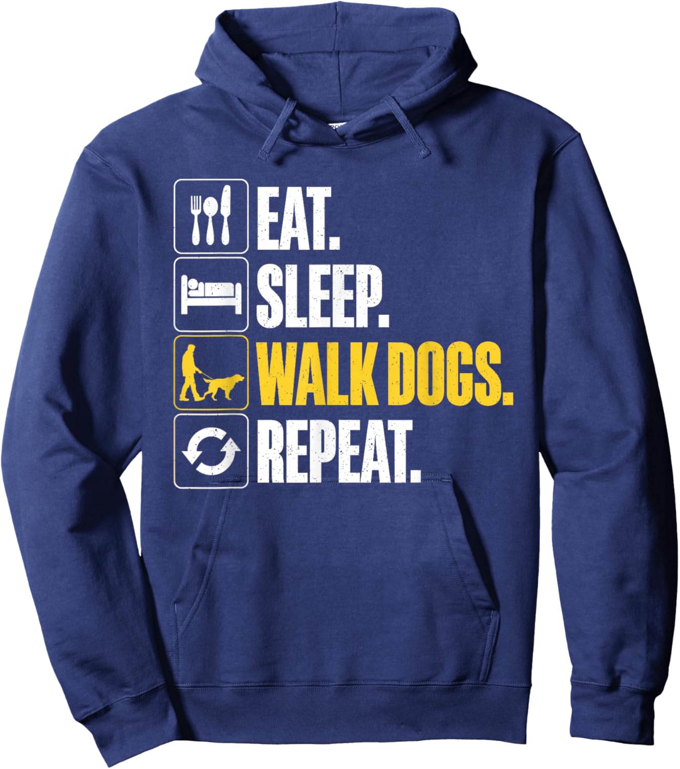 Funny Dog Waking Design For Dog Walker Men Women Pet Walker Hoodie - Hoodie | Navy