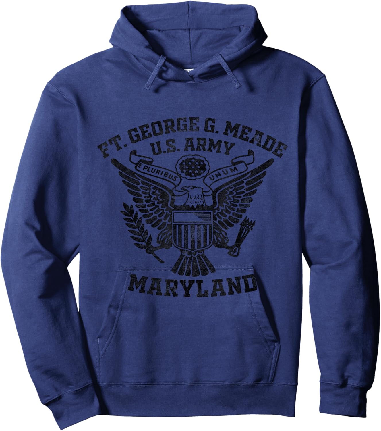 Fort George G. Meade US Military Base Maryland MD Veteran Hoodie - Hoodie | Navy