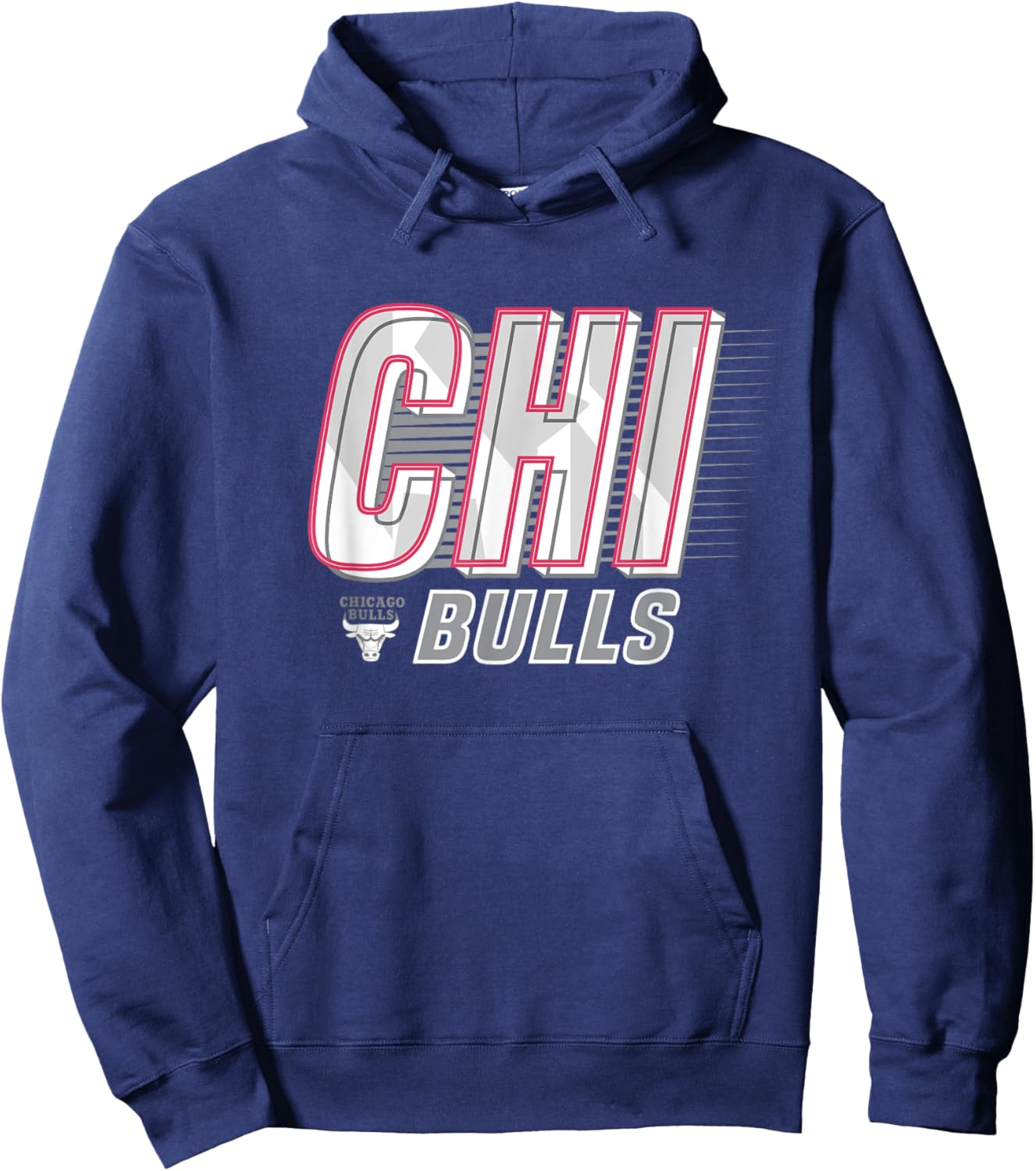 NBA Chicago Bulls Type Stack Logo Hoodie - Hoodie | Navy